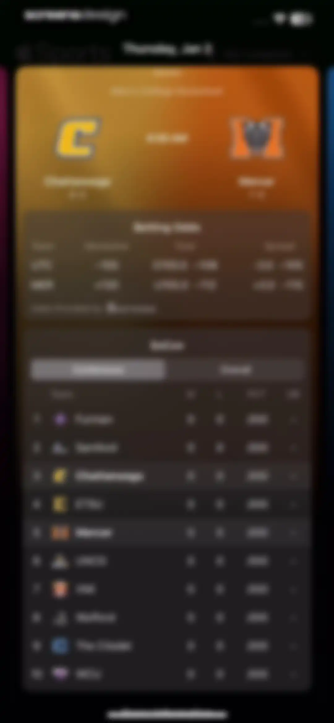 Apple Sports screen 21
