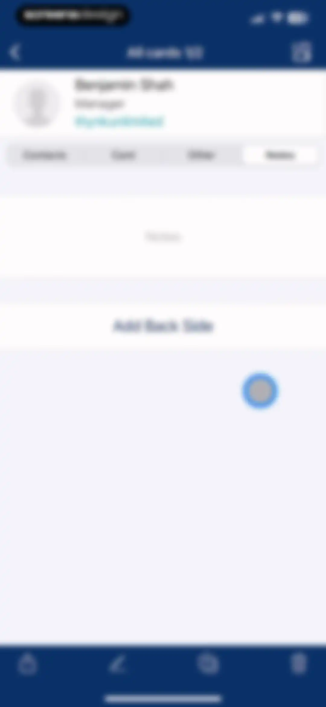 Business Card Reader screen 29