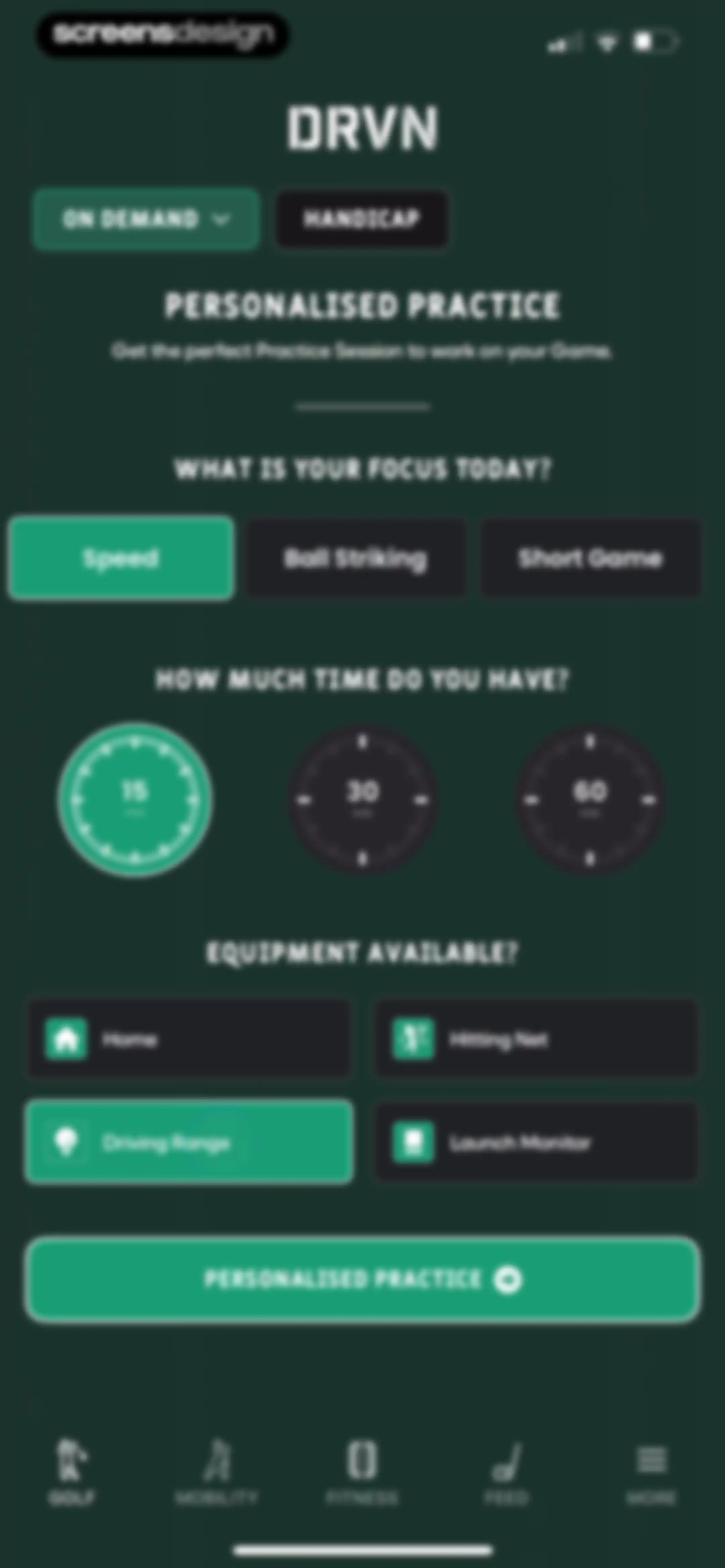 DRVN - Golf & Gym Workouts screen 92