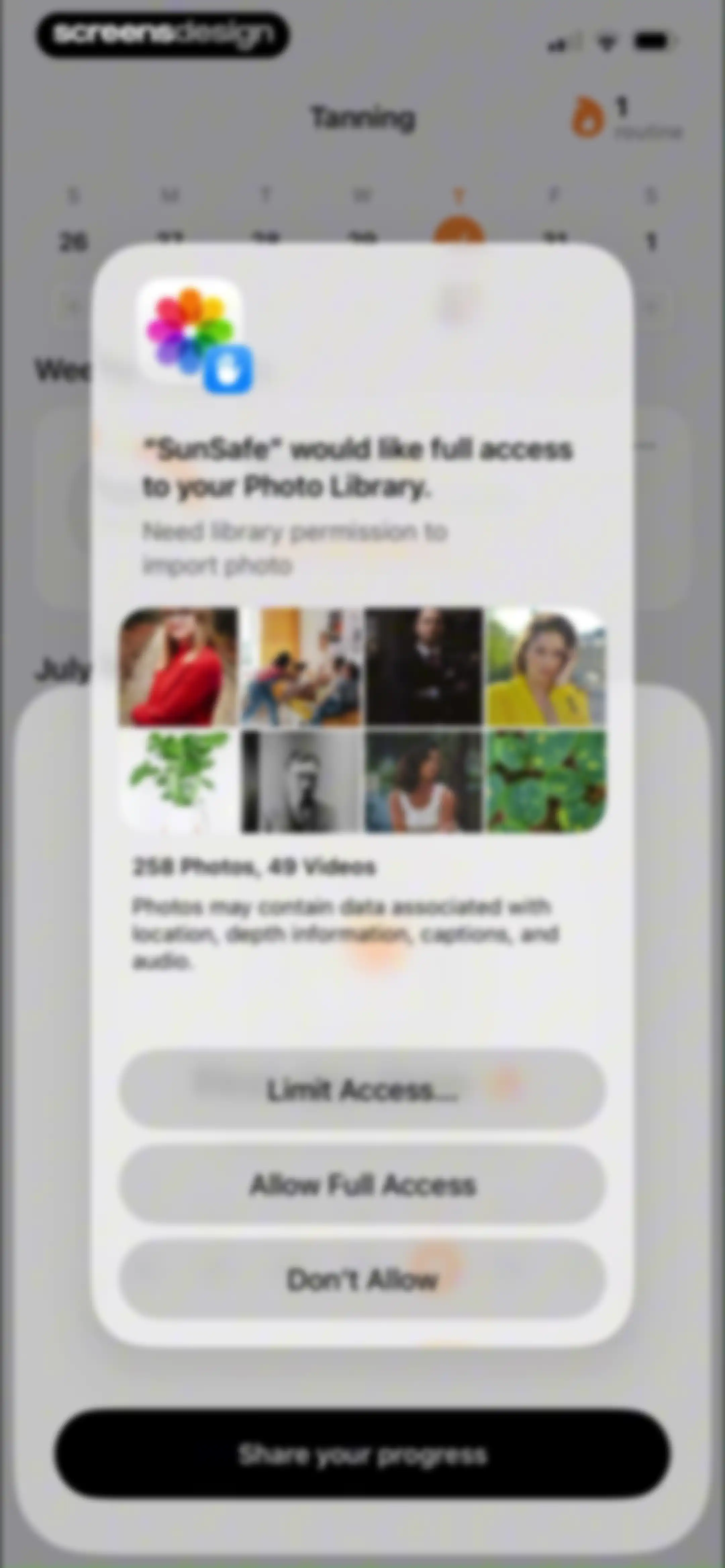 SunSafe: UV Index & Tanning screen 40