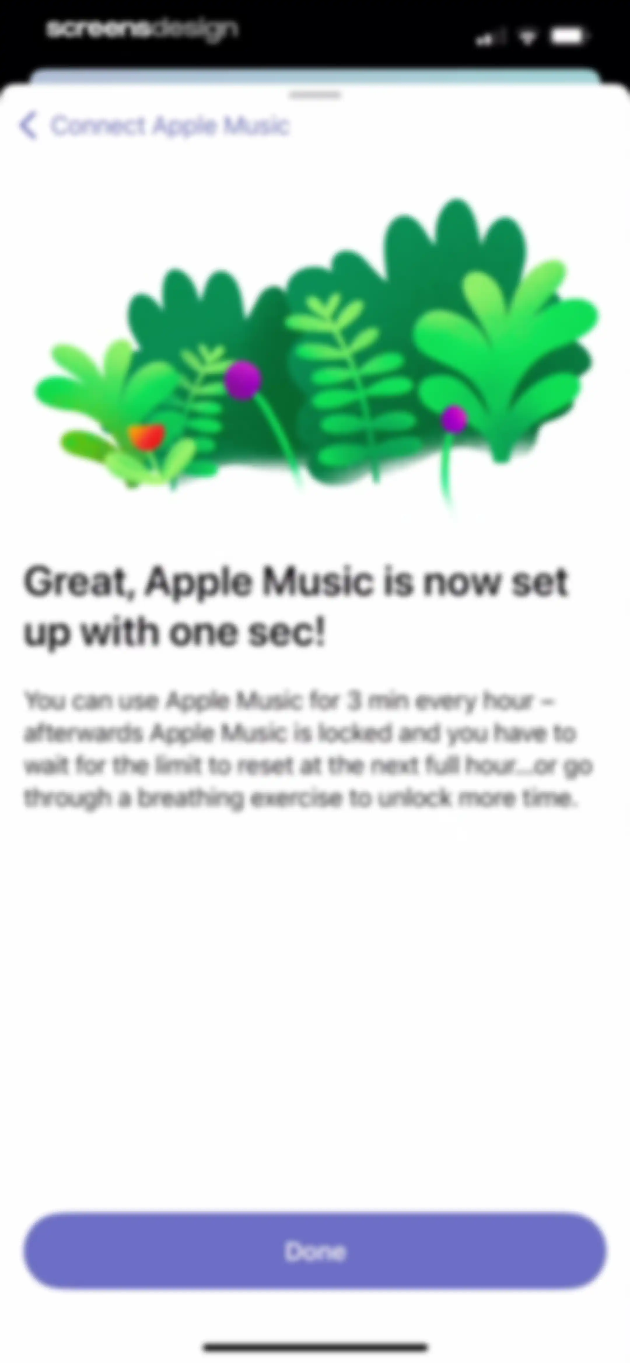 one sec | screen time + focus screen 54