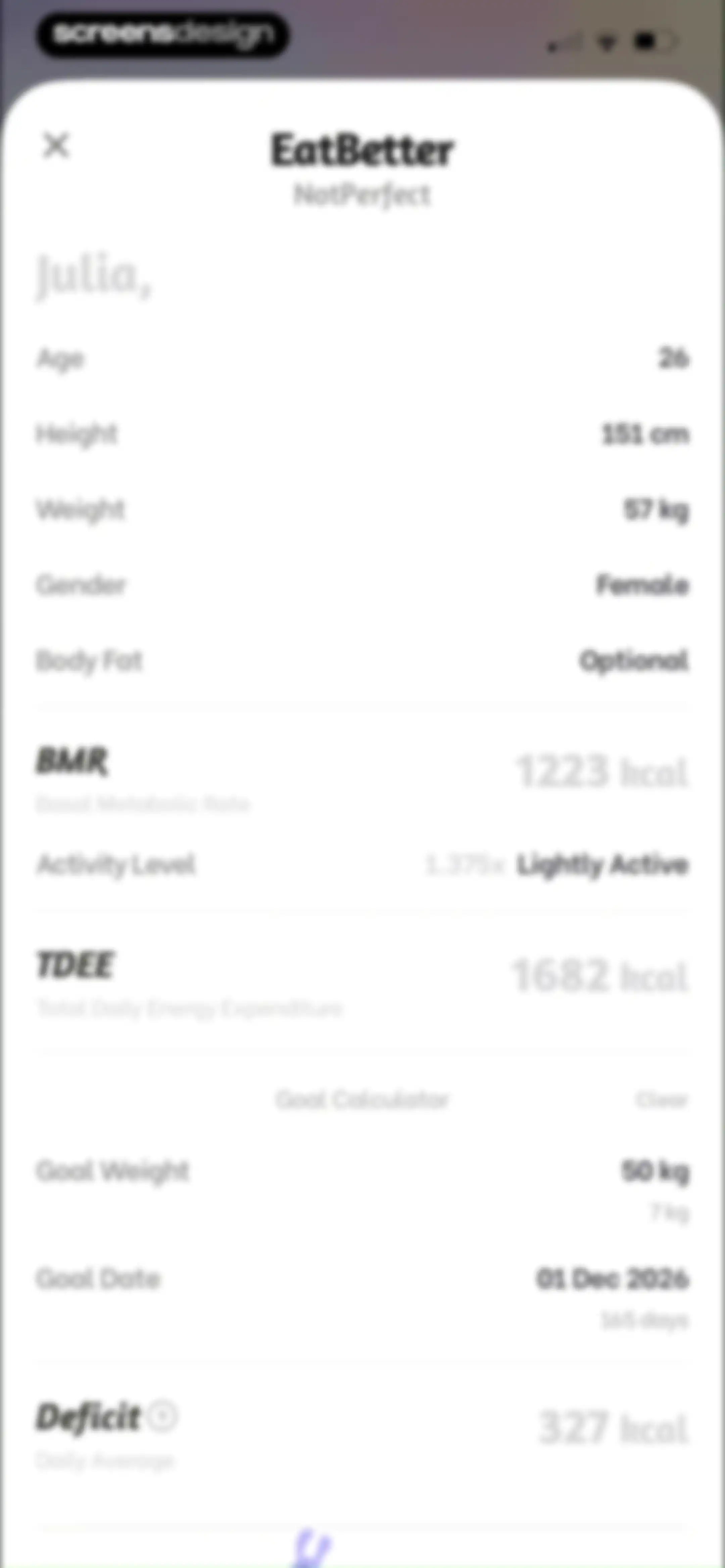 EatBetter: AI Food Journal screen 138