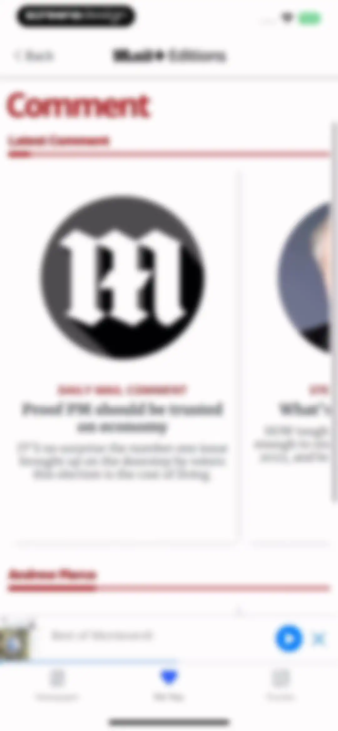 Daily Mail Newspaper screen 36
