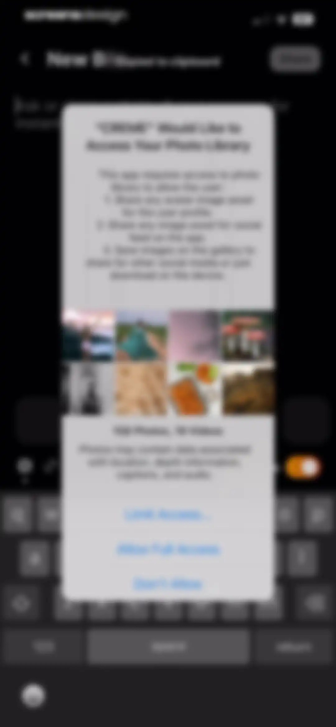CREME: Create Memorable Meals screen 25