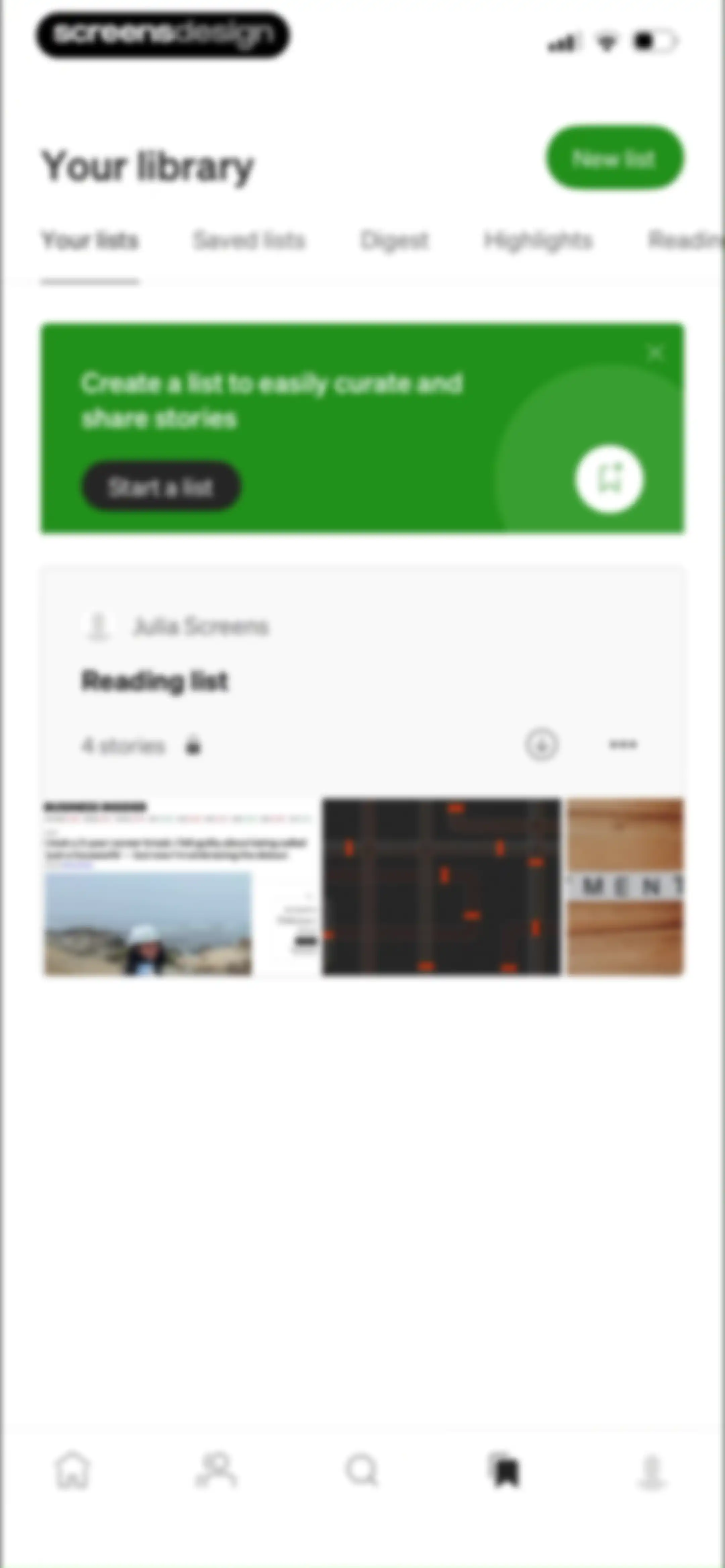 Medium: Read & Write Stories screen 97