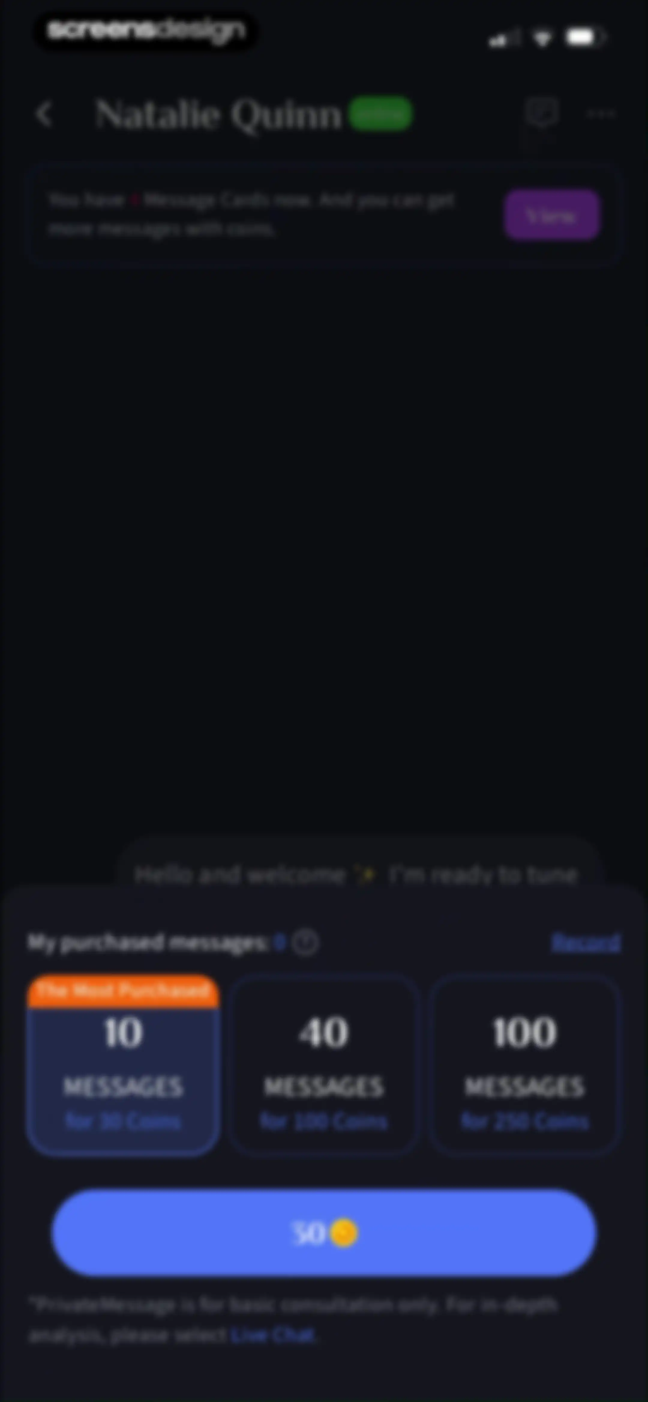 HealTalk - Text Reading screen 36