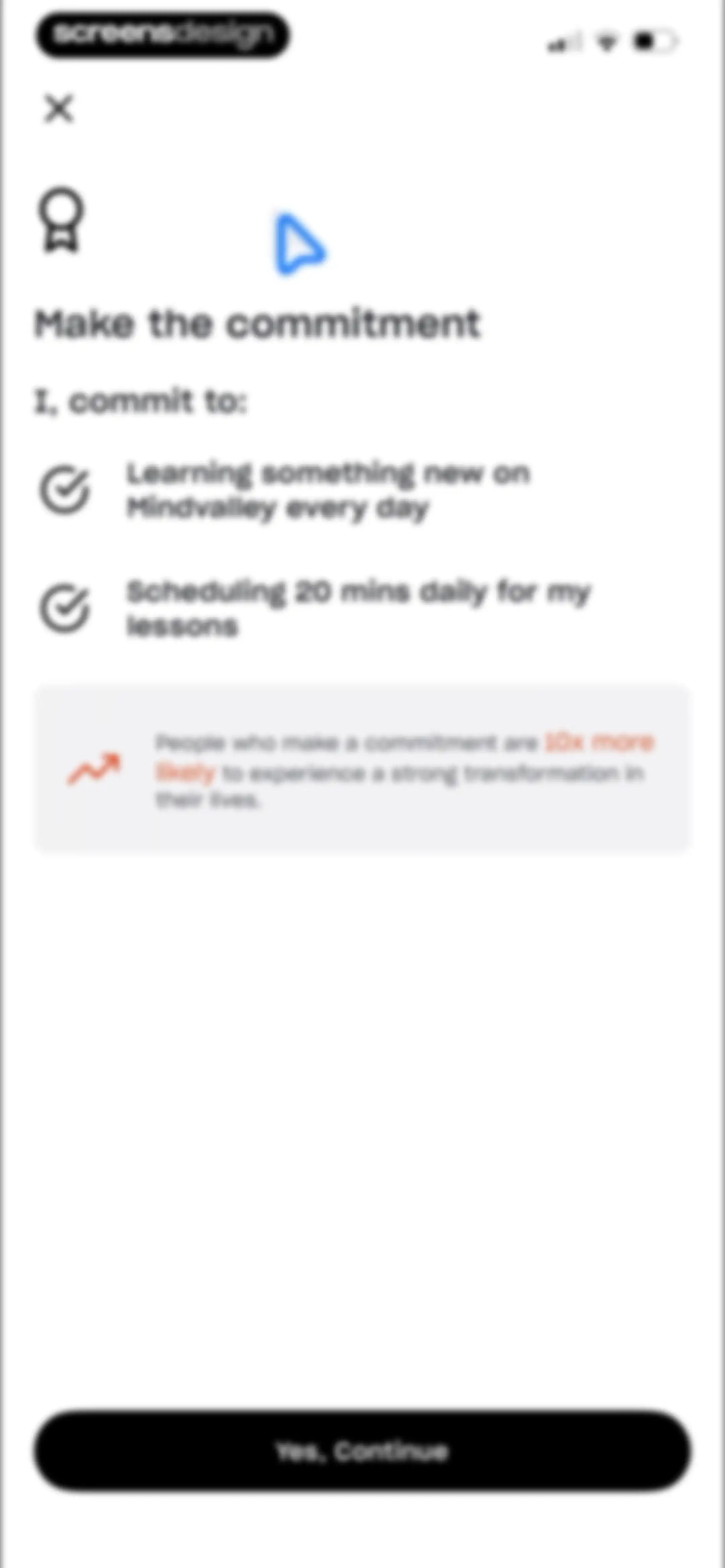 Mindvalley: Self Improvement screen 205