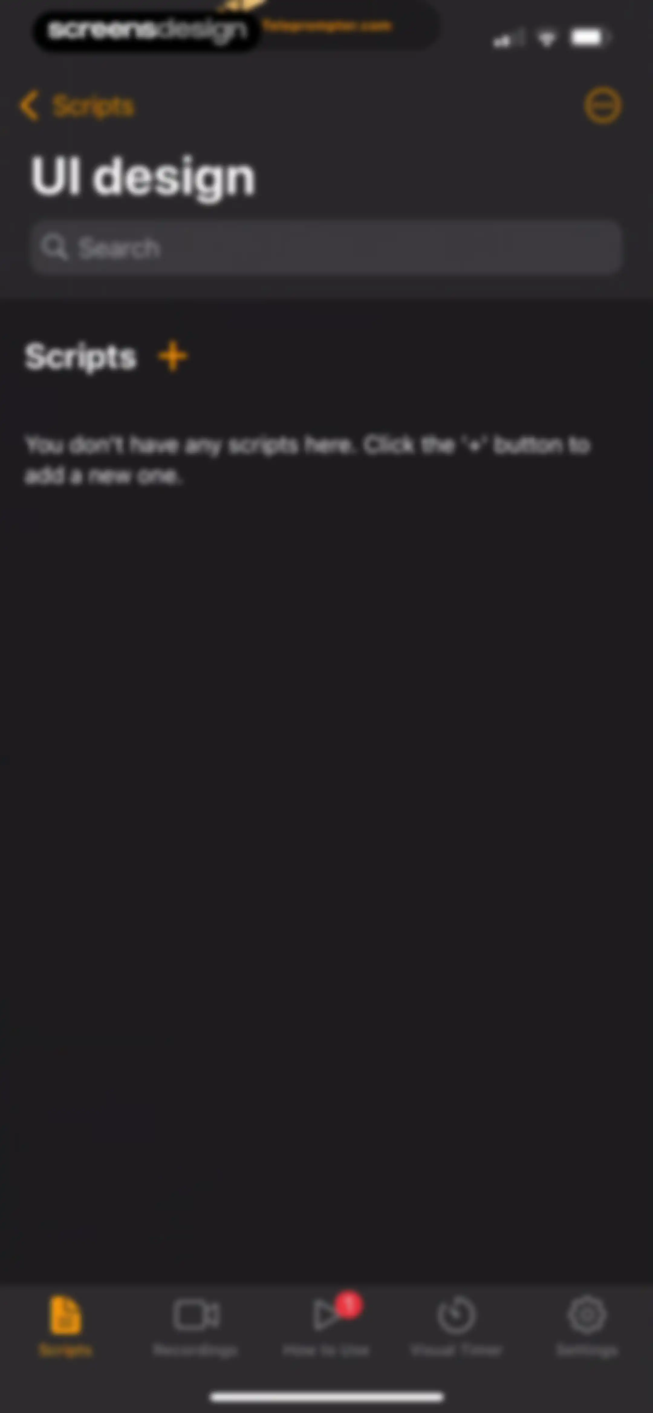 Teleprompter.com screen 116