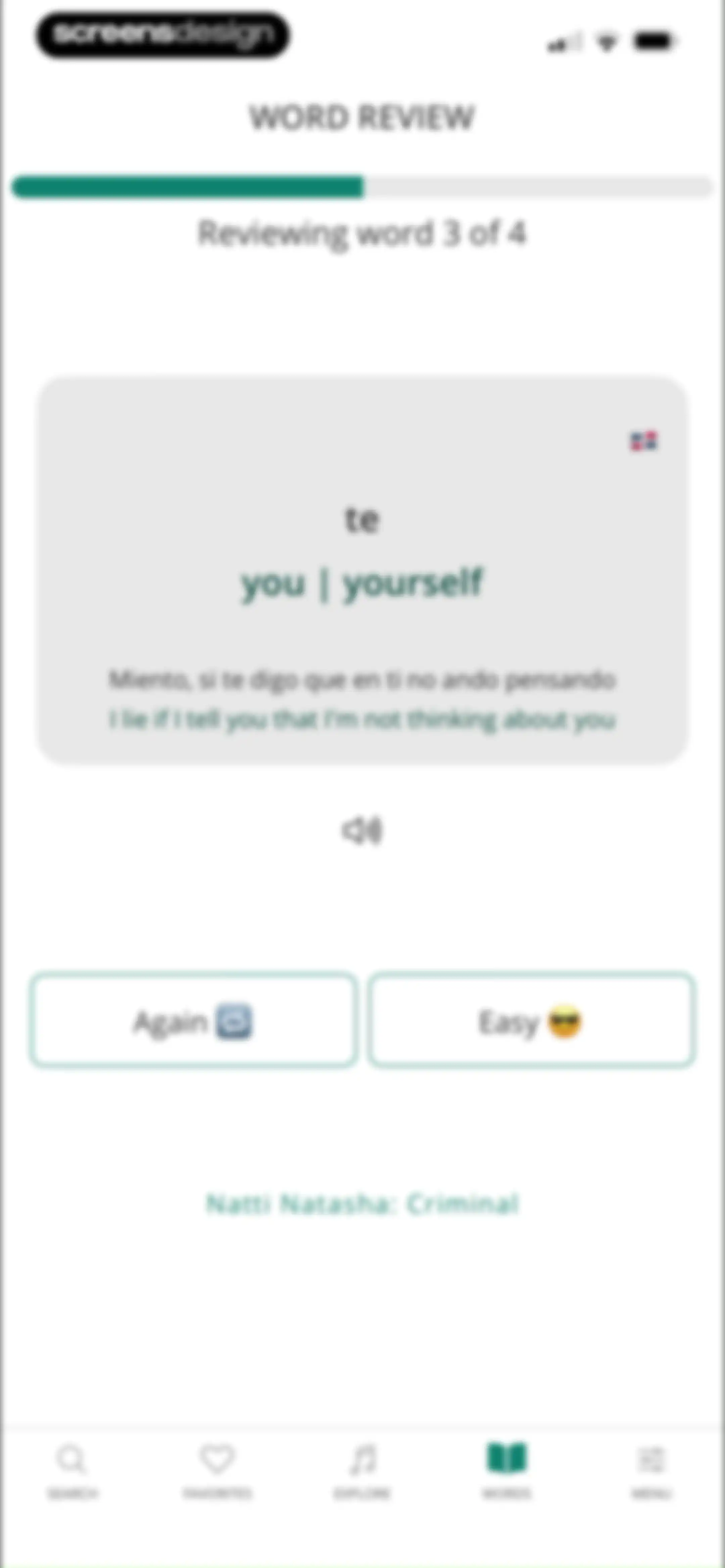 LyricFluent: Learn Languages screen 57