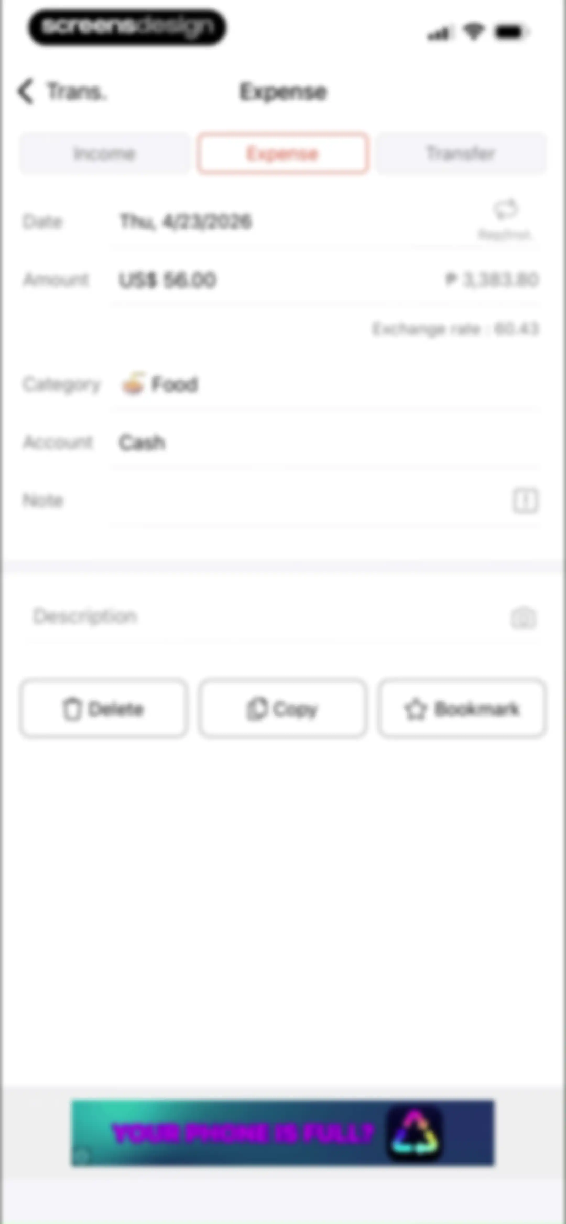 Money Manager Expense & Budget screen 26
