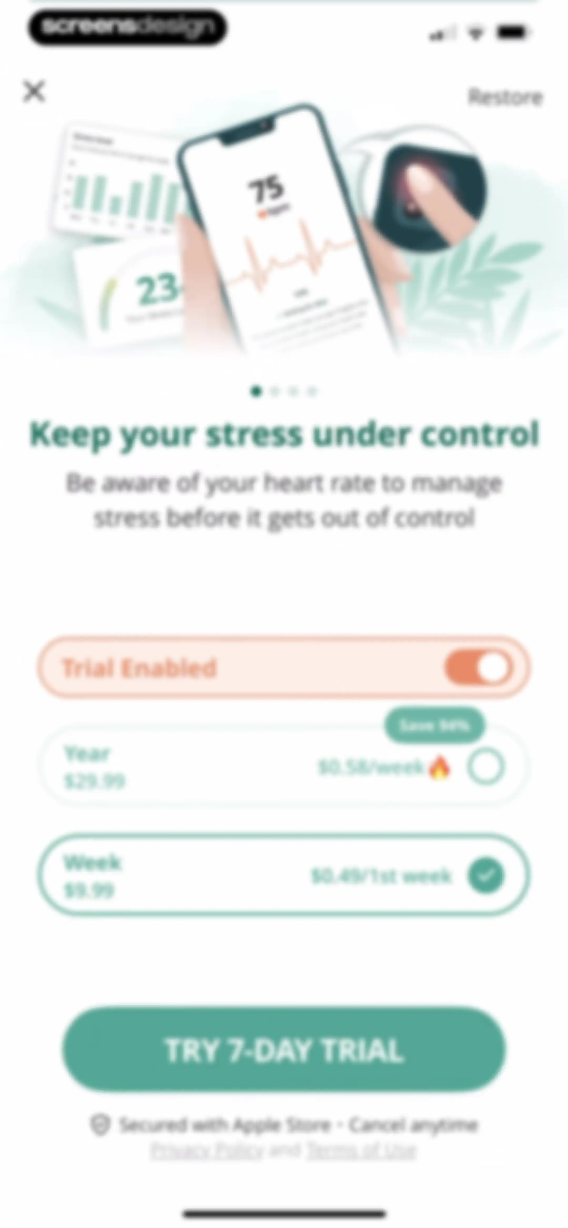 Pulsebit: Heart Rate Monitor screen 94