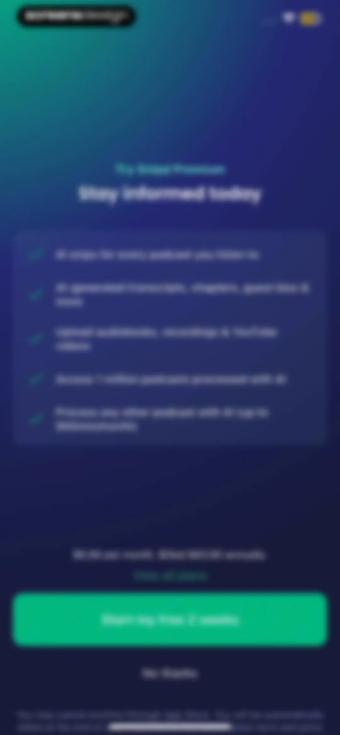 Snipd | AI Podcast Player screen 48