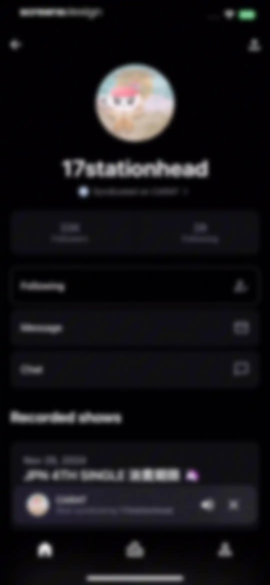 Stationhead screen 35