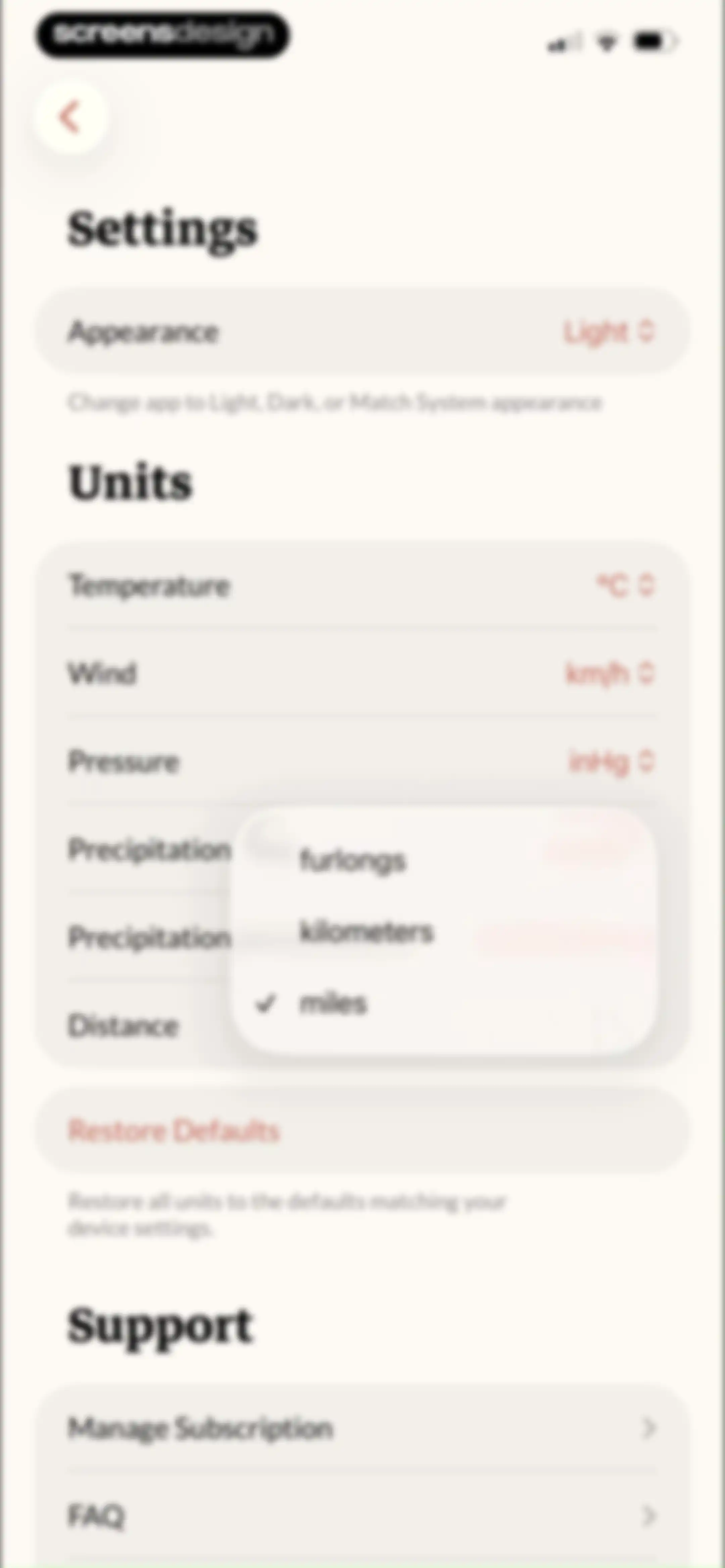 Acme Weather screen 90