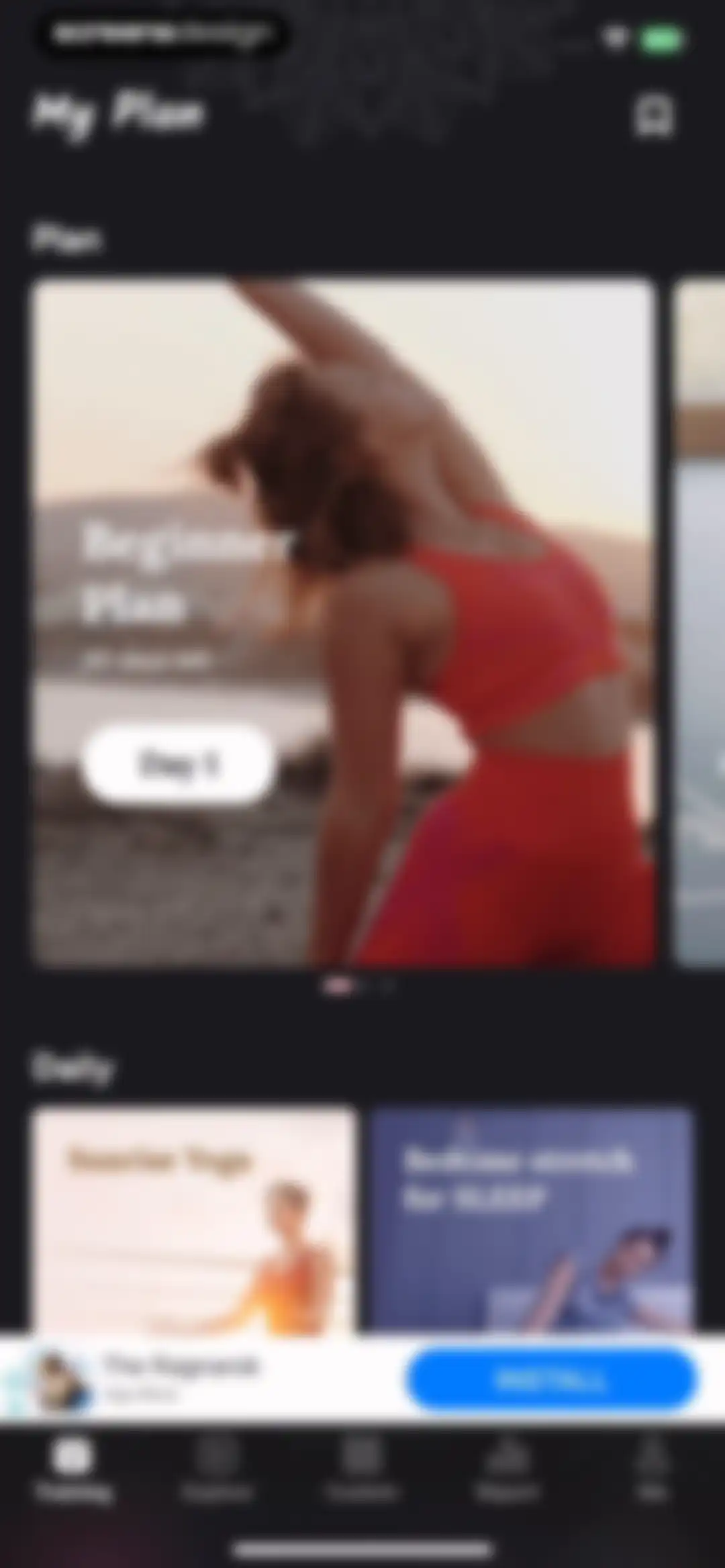Yoga for Beginners, Pilates+ screen 50