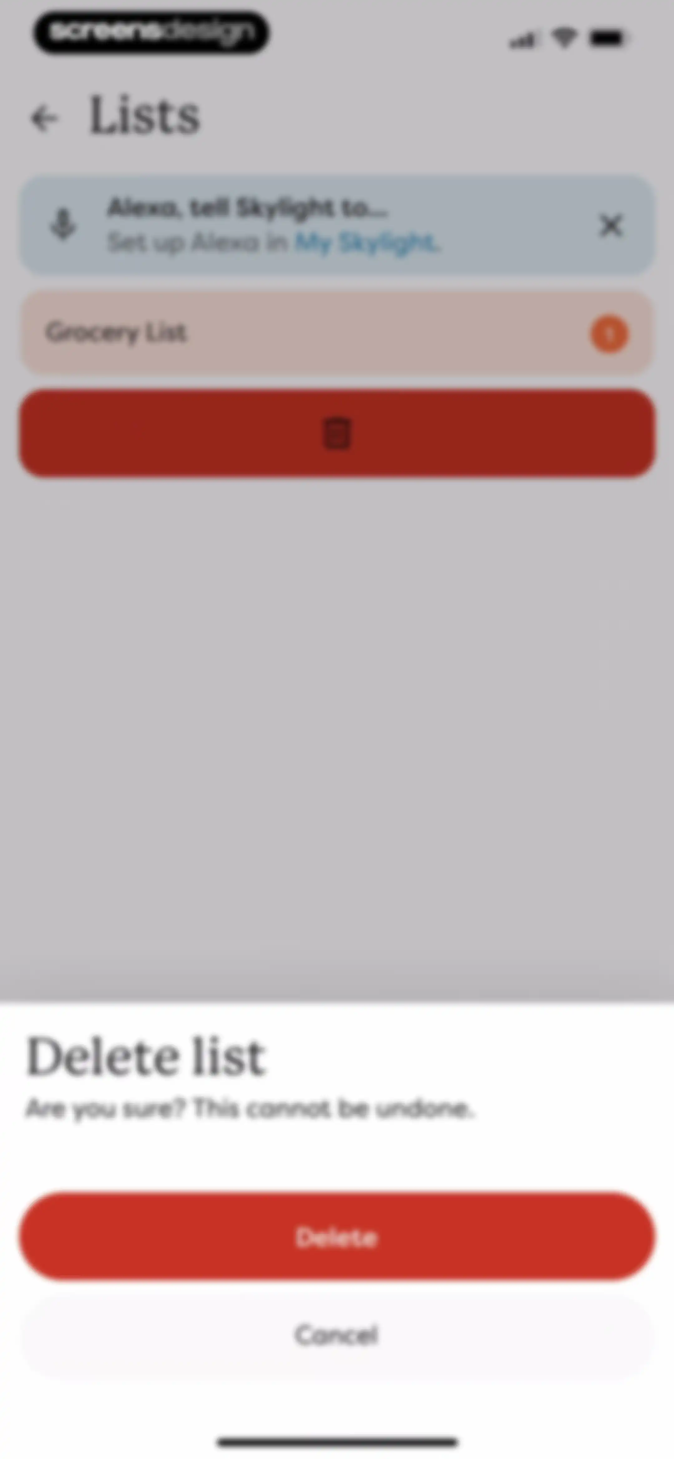 Skylight App screen 85