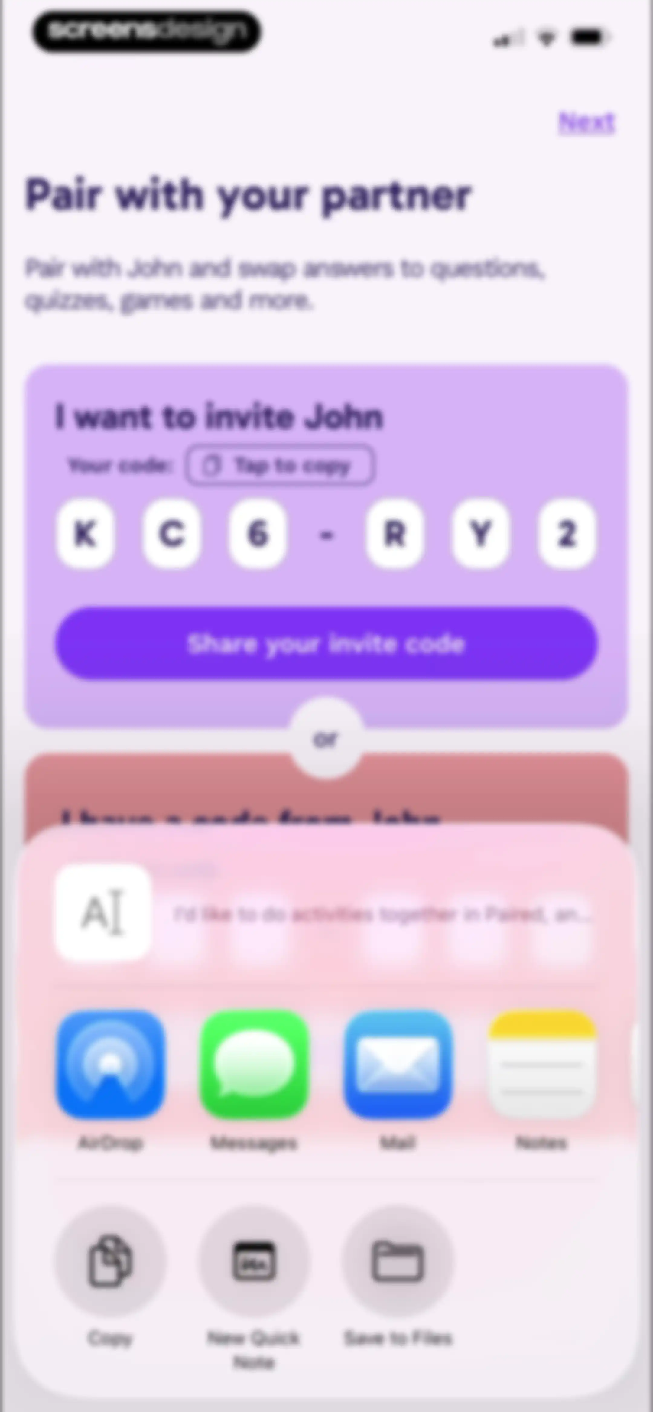 Paired: Couples & Relationship screen 25