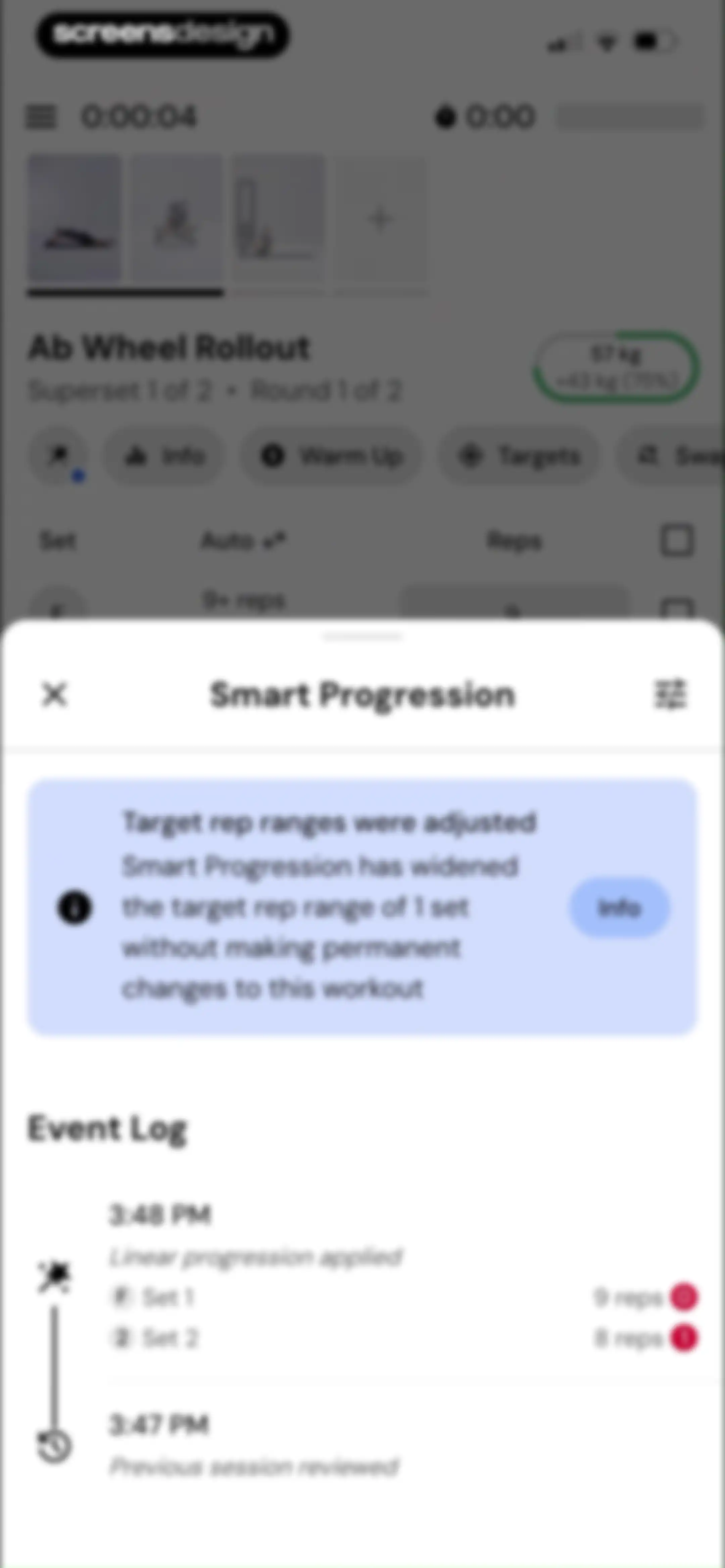 MacroFactor Workouts - Tracker screen 75