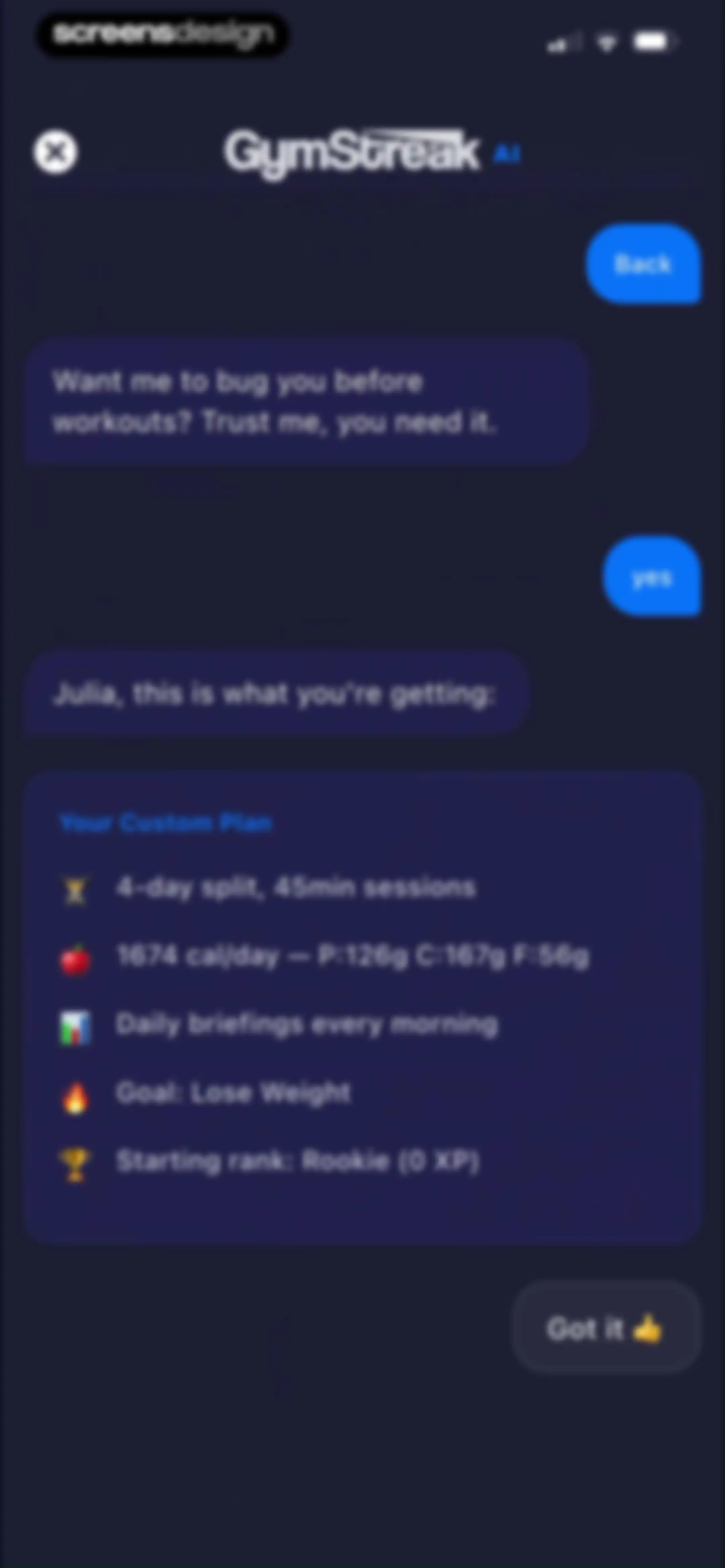 GymStreak: AI Personal Trainer screen 45