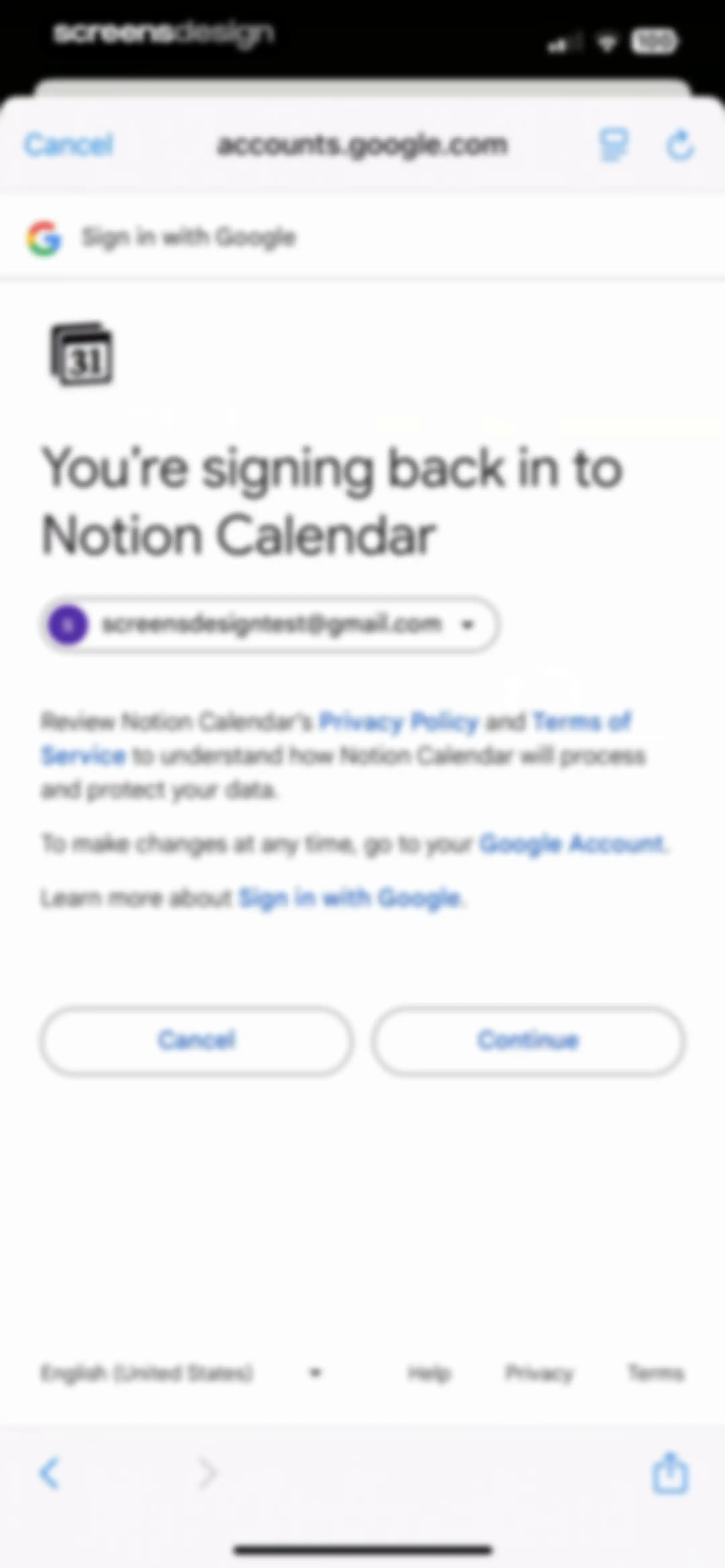 Notion Calendar screen 16