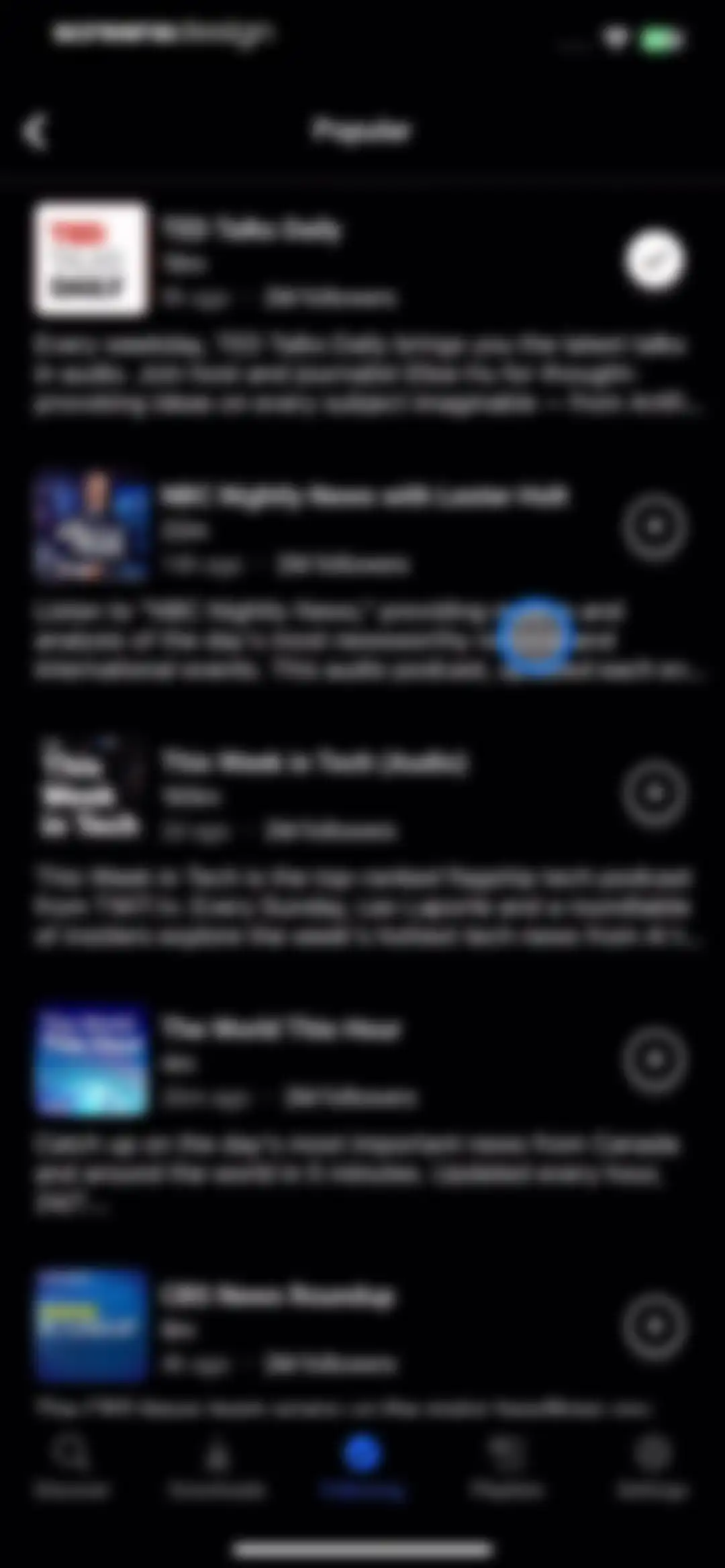 Breaker—The social podcast app screen 90