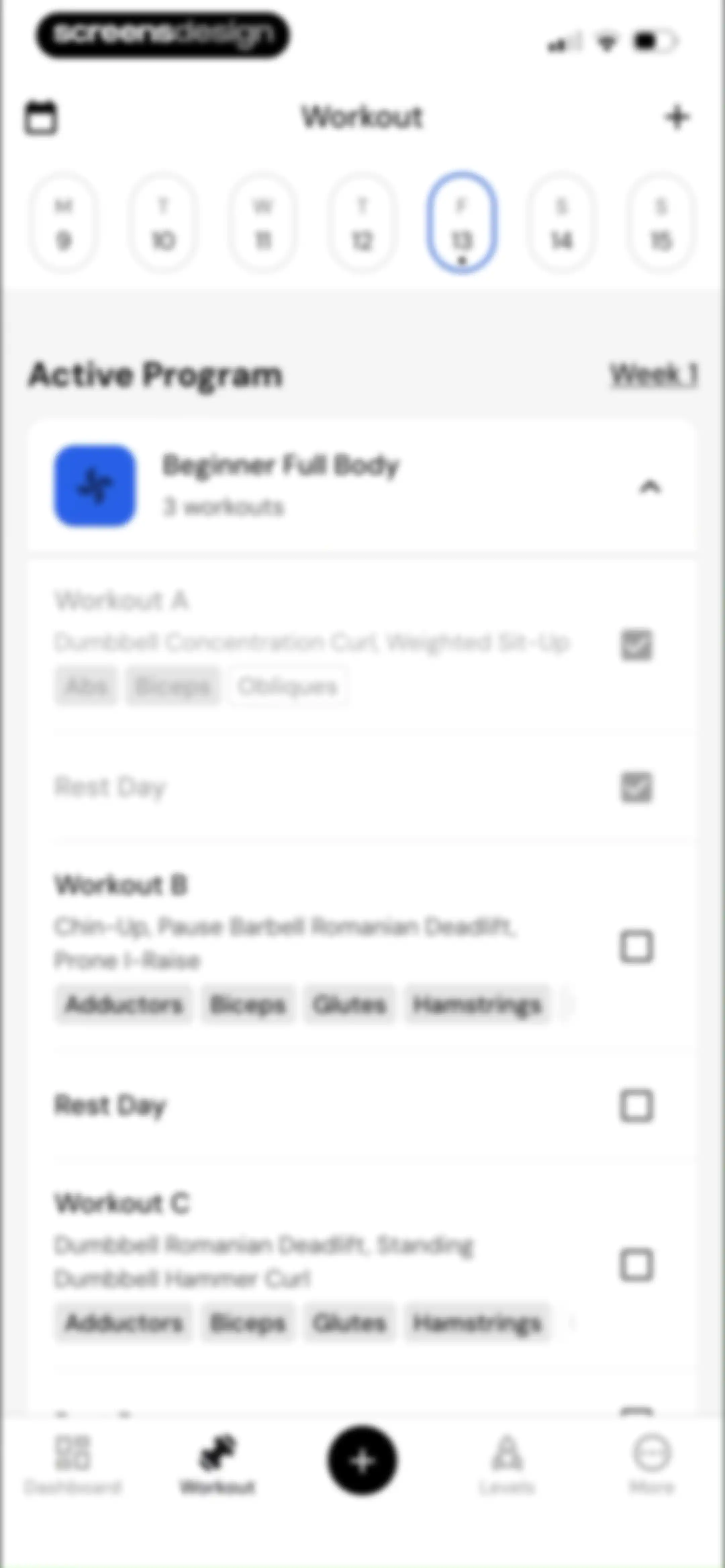 MacroFactor Workouts - Tracker screen 138