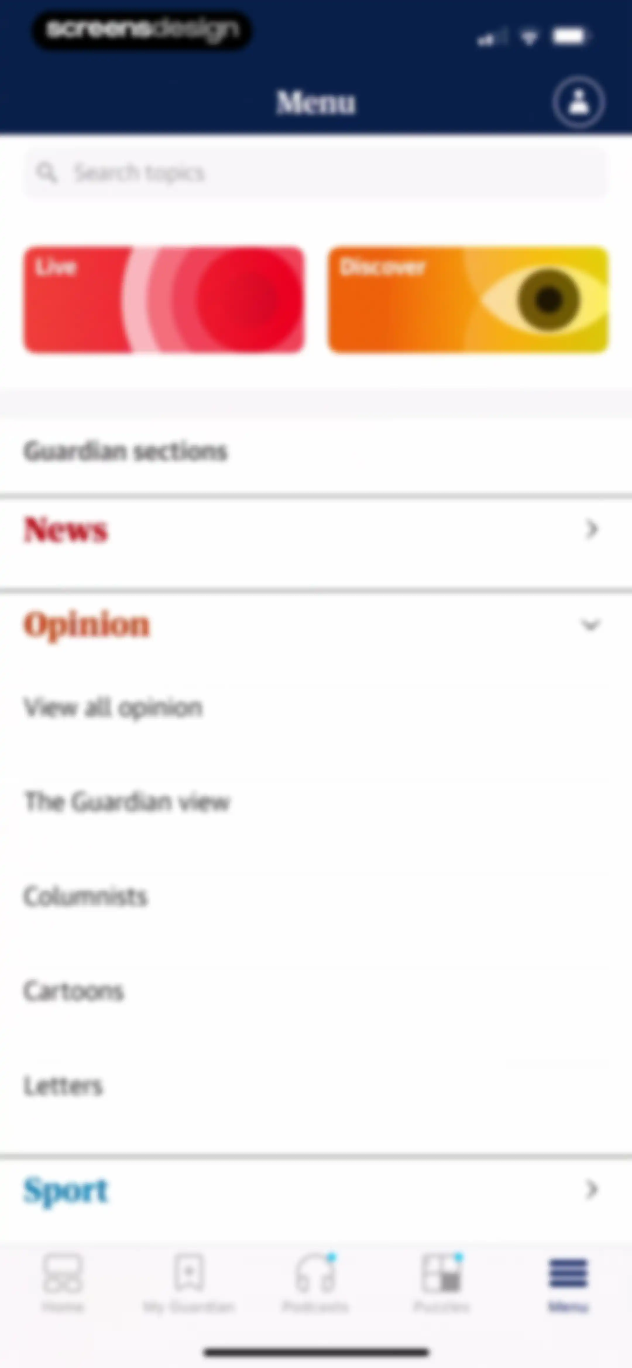 The Guardian - US & World News screen 93