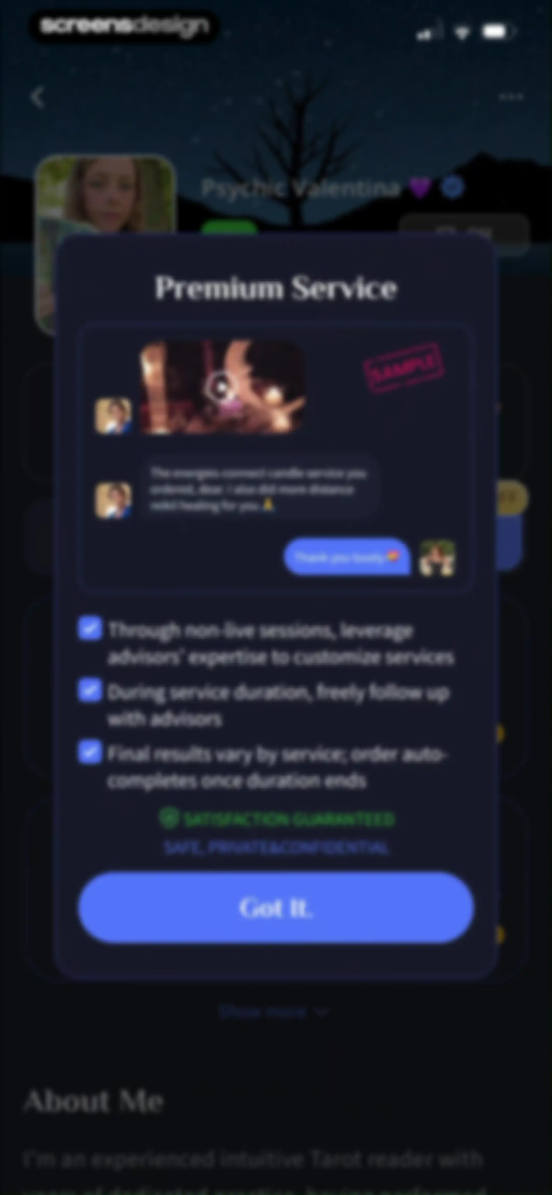HealTalk - Text Reading screen 44