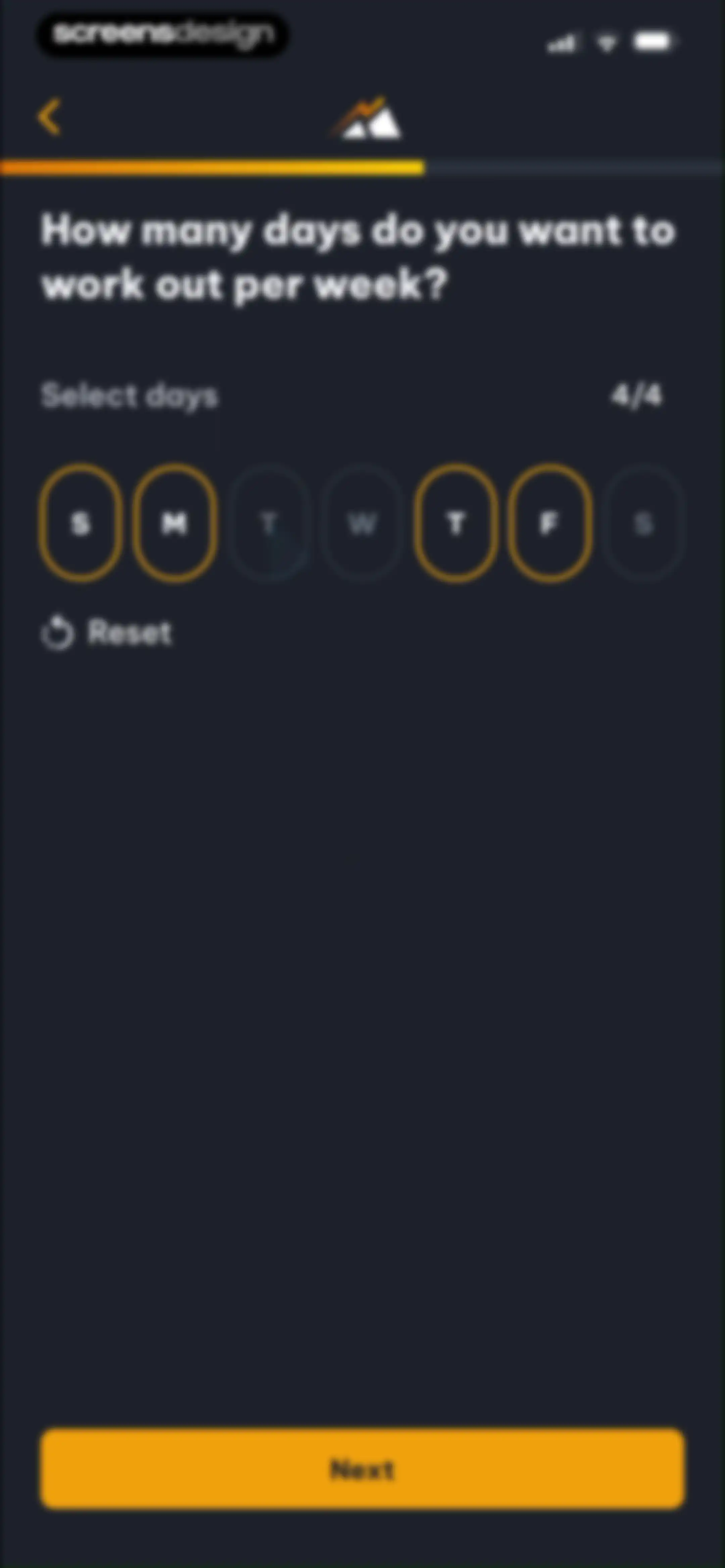 Peak Strength screen 18