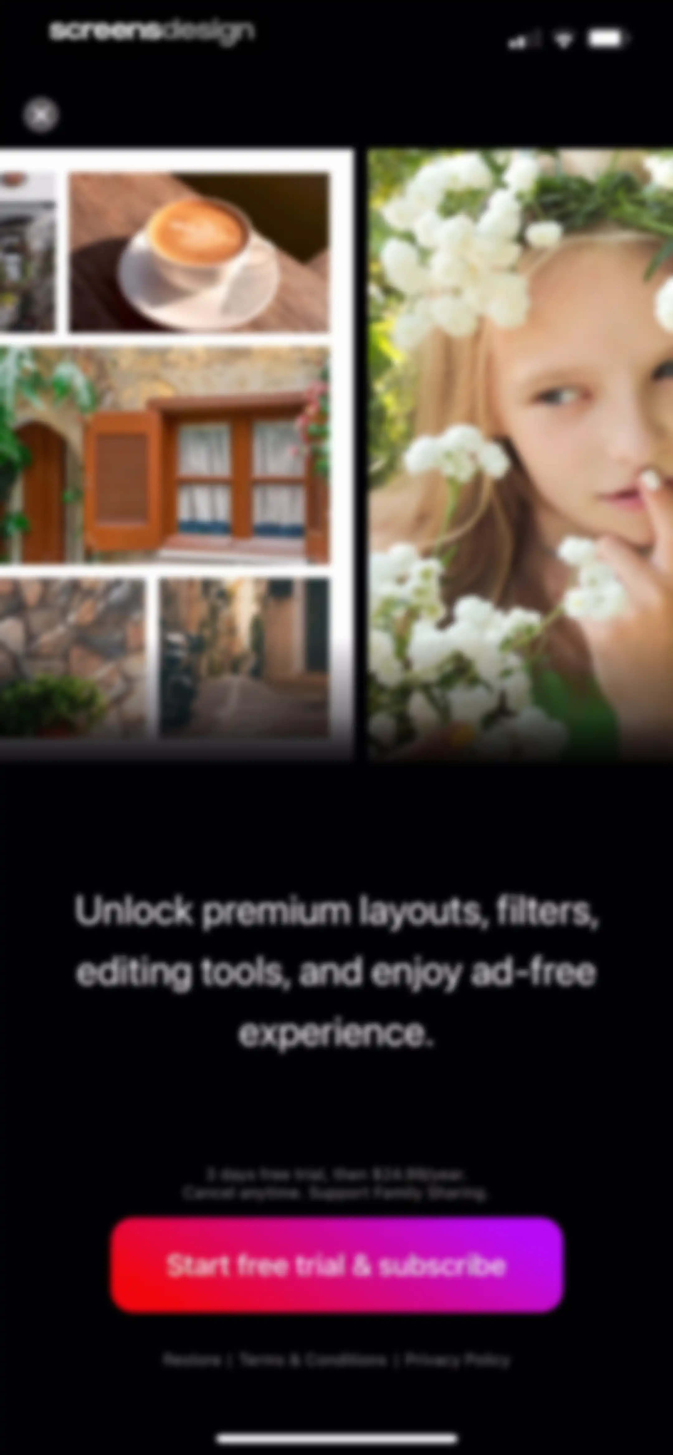 Layout for Instagram: Collage screen 5