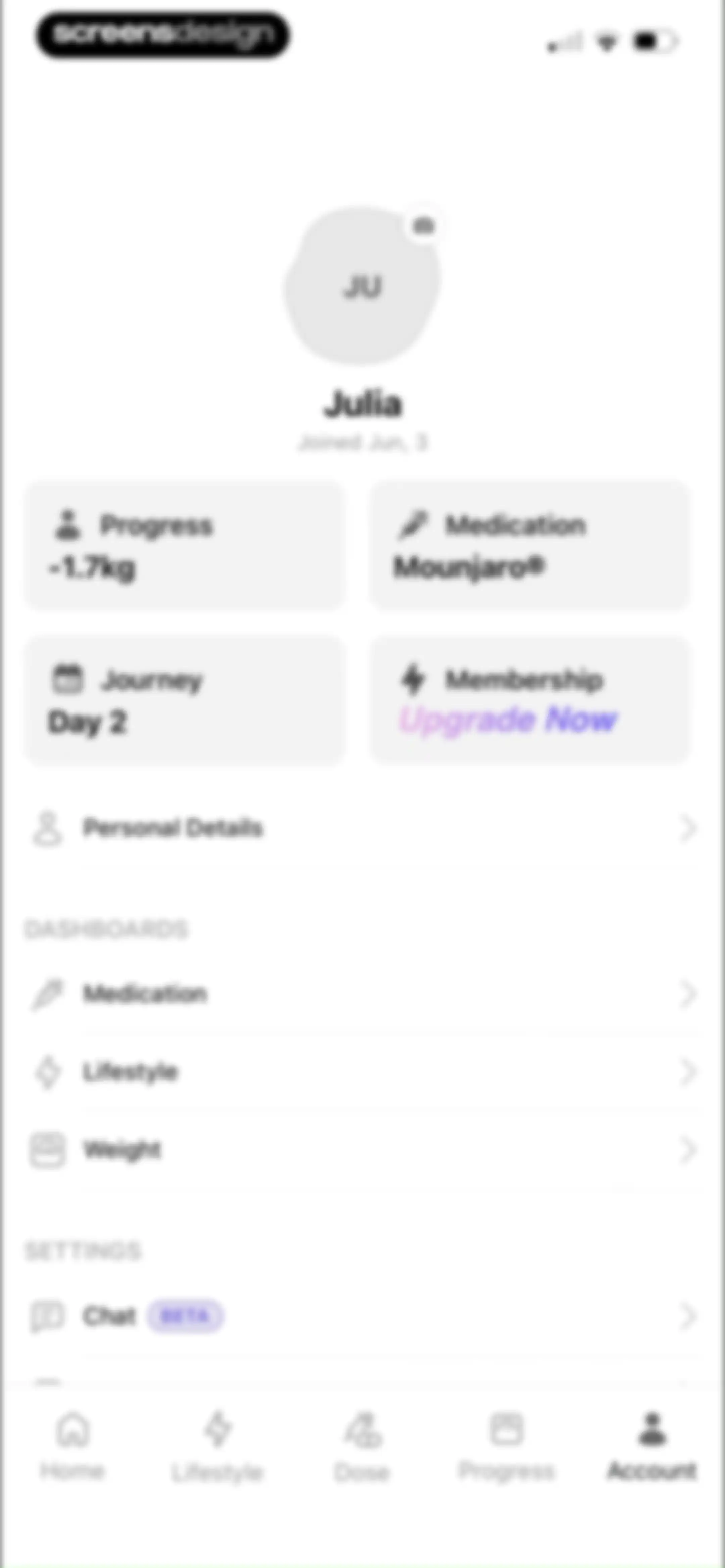 MeAgain: GLP-1 Tracker App screen 156