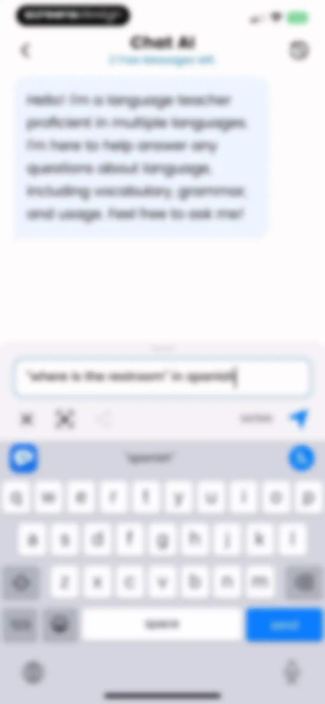 AI Keyboard: Chatbot, Grammar screen 46