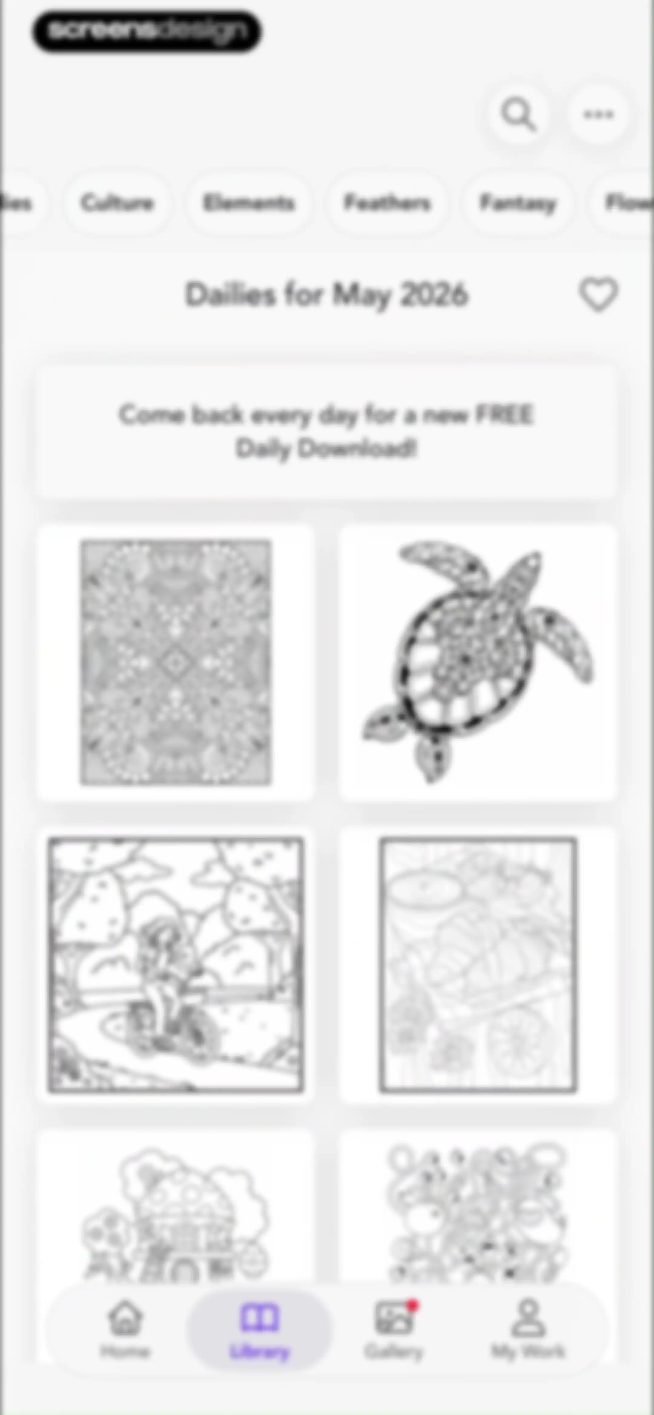 Adult Coloring Book - Pigment screen 87
