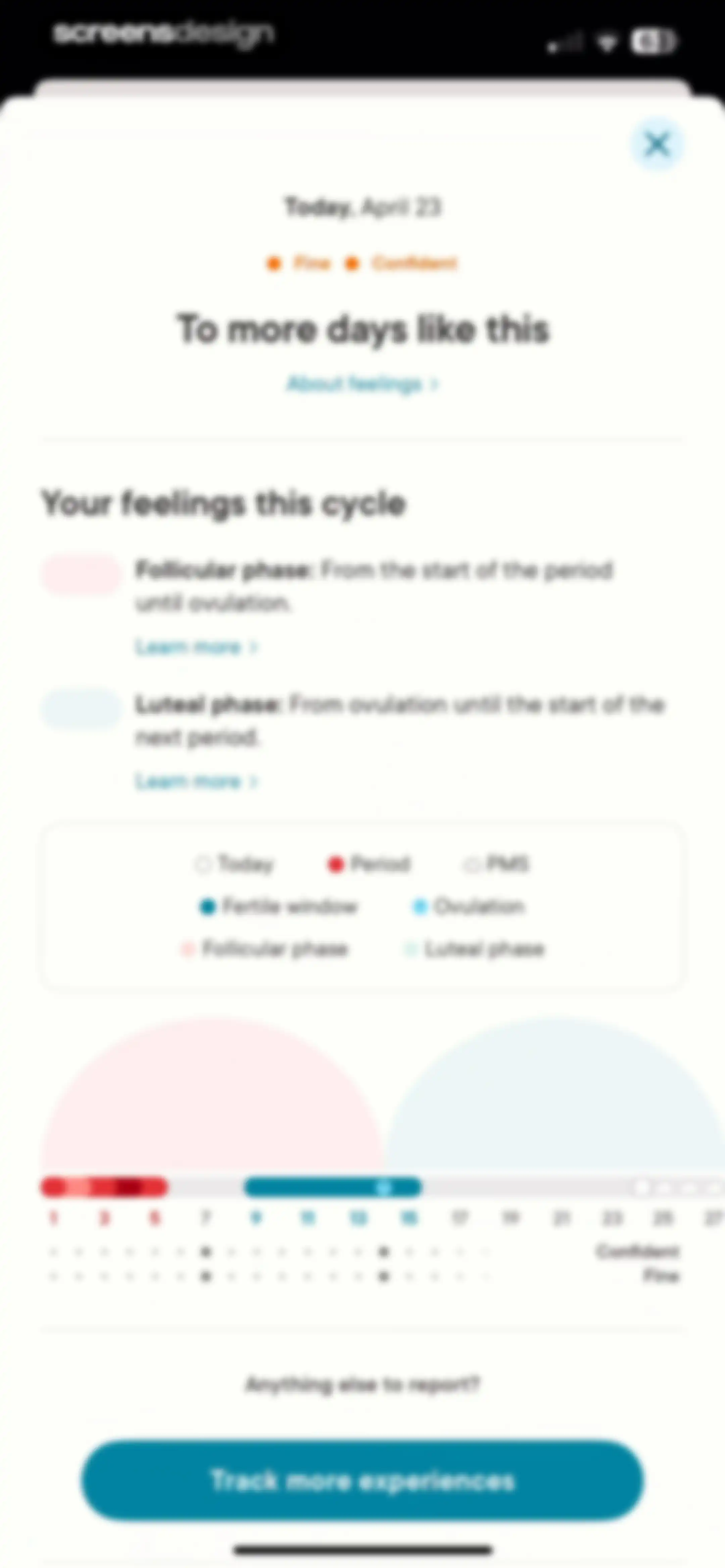 Clue Period & Cycle Tracker screen 59