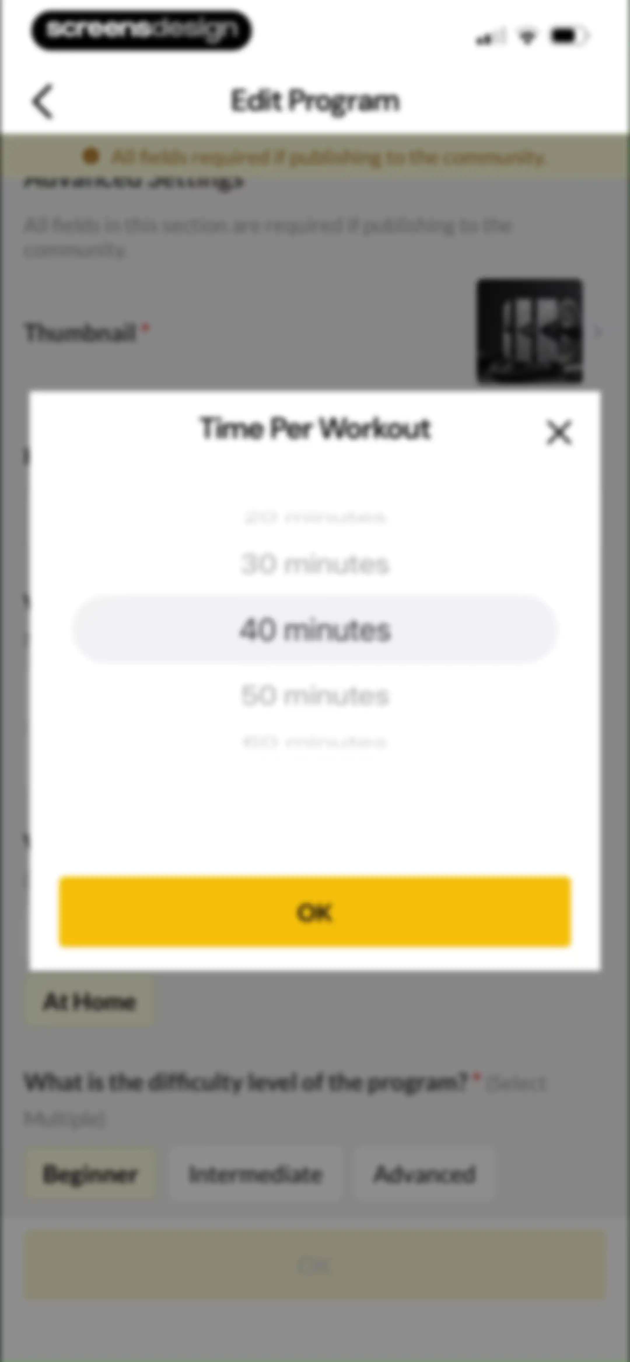 Boostcamp: Workout Programs screen 96