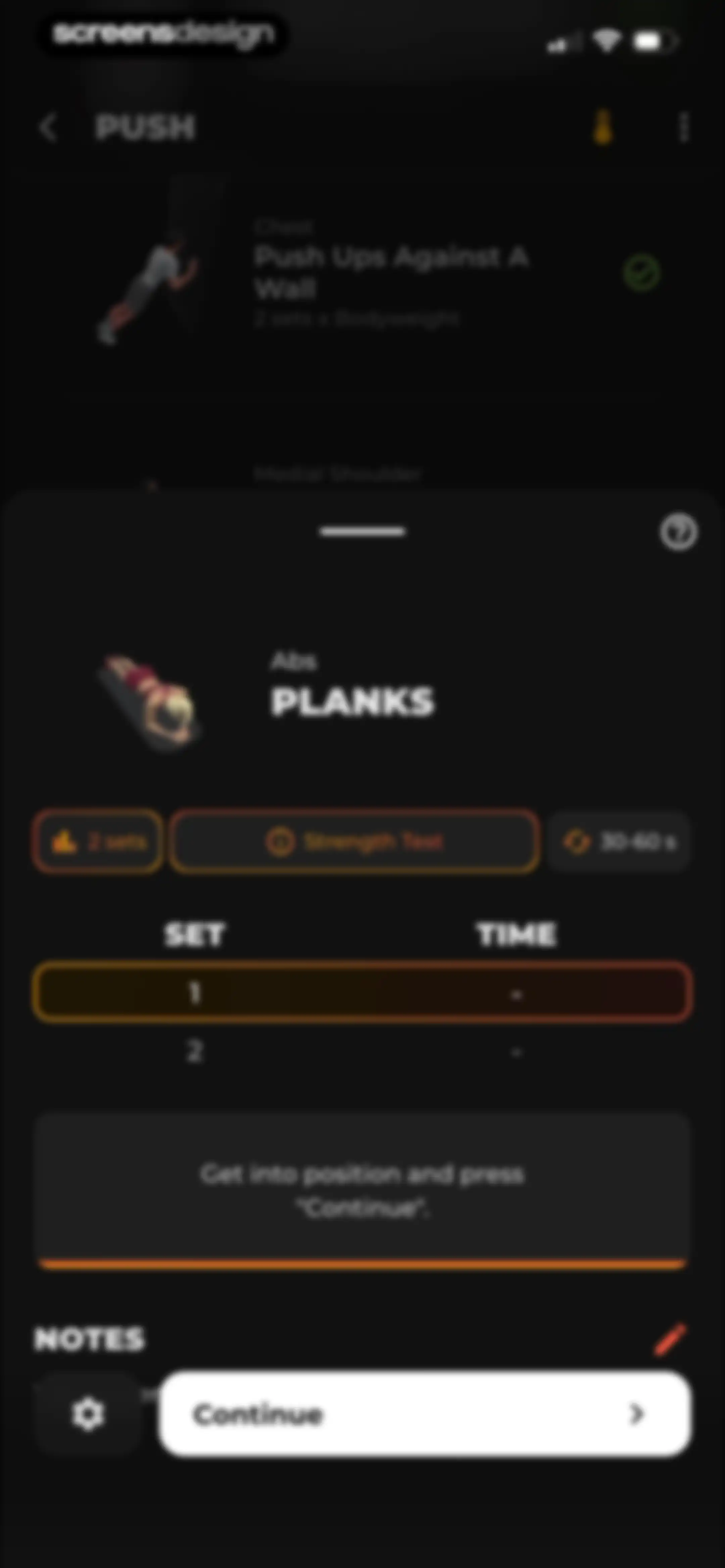 MCI - Personal Training AI screen 110