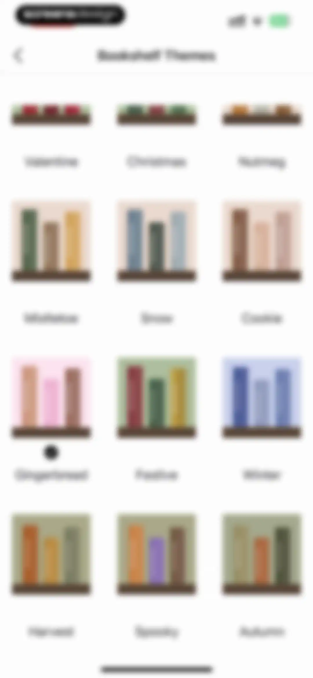 TBR - Bookshelf screen 111