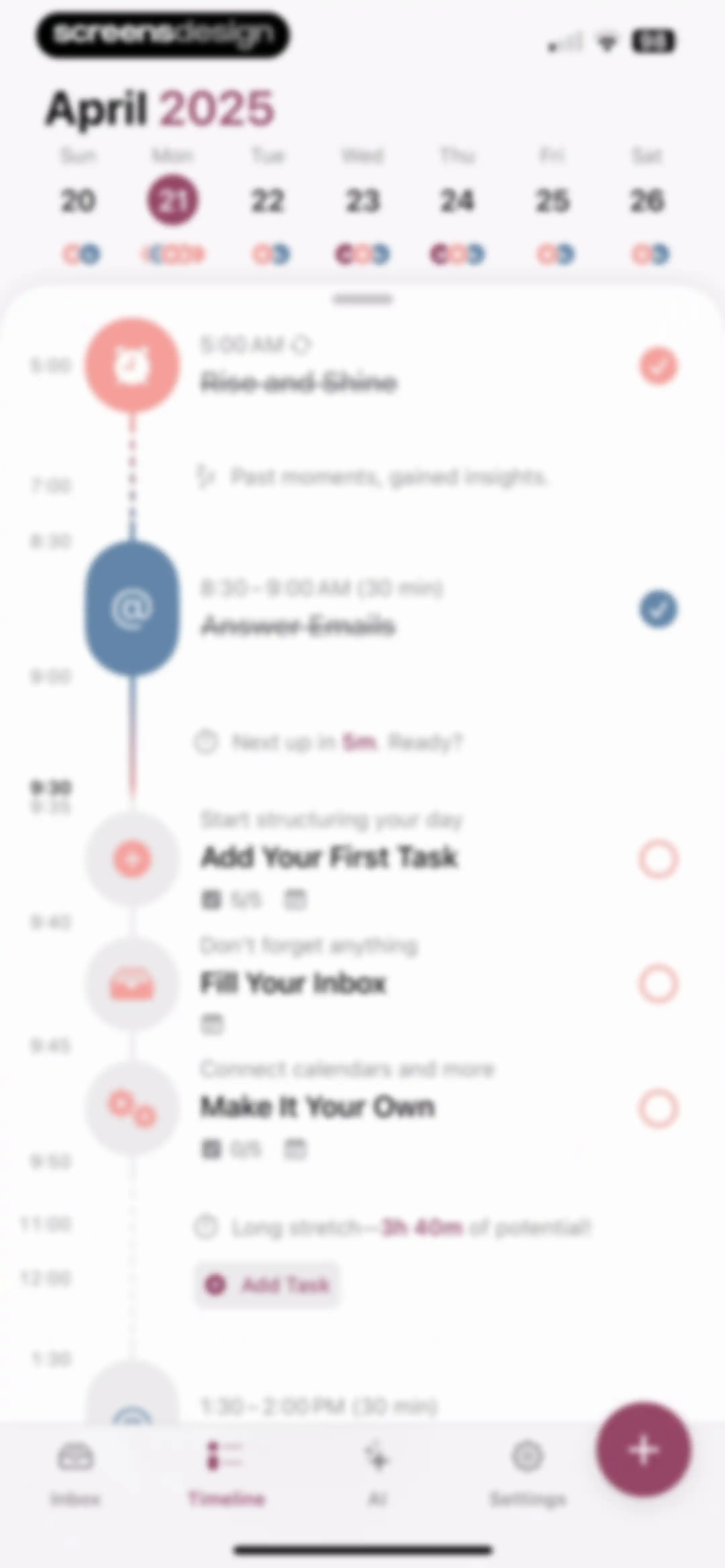 Structured: Daily Planner Todo screen 53