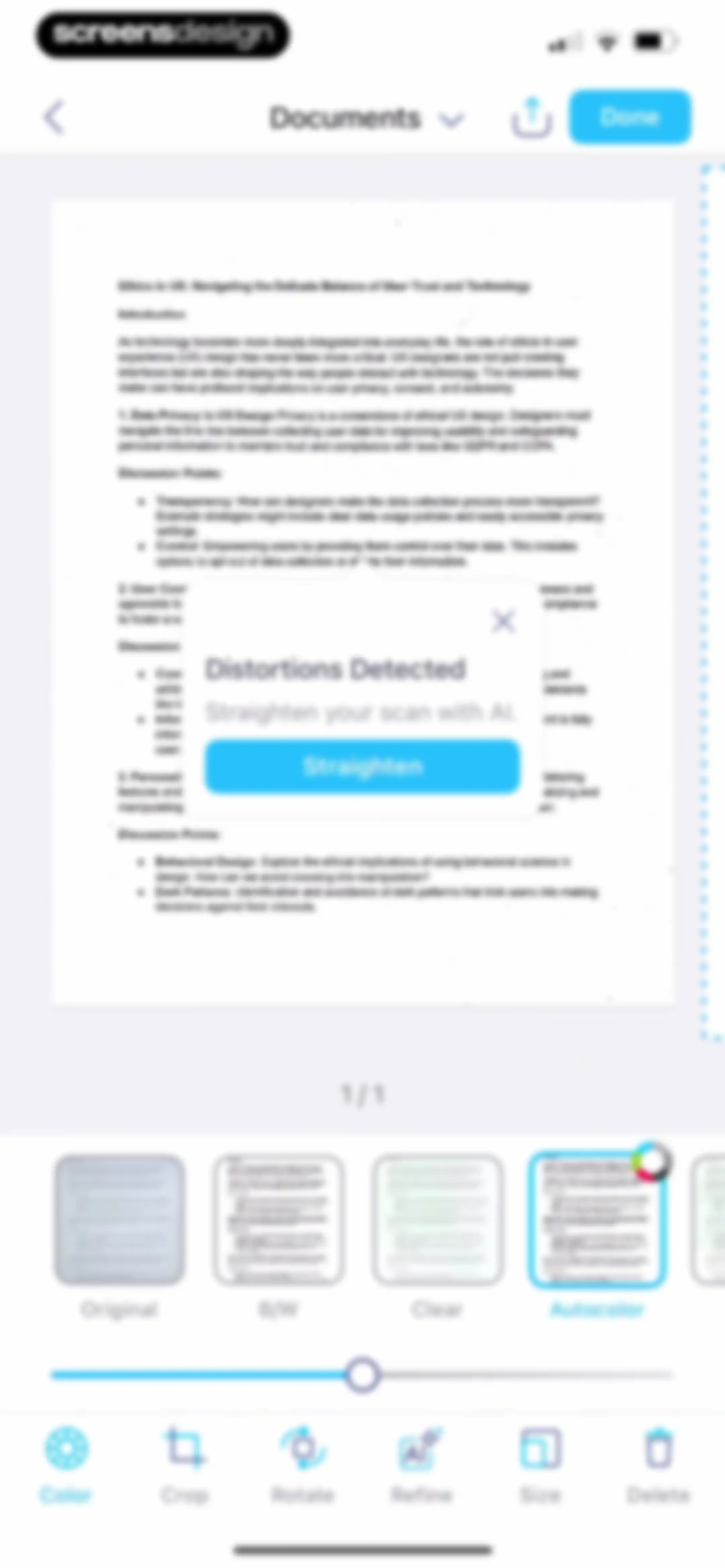 iScanner: PDF Document Scanner screen 33