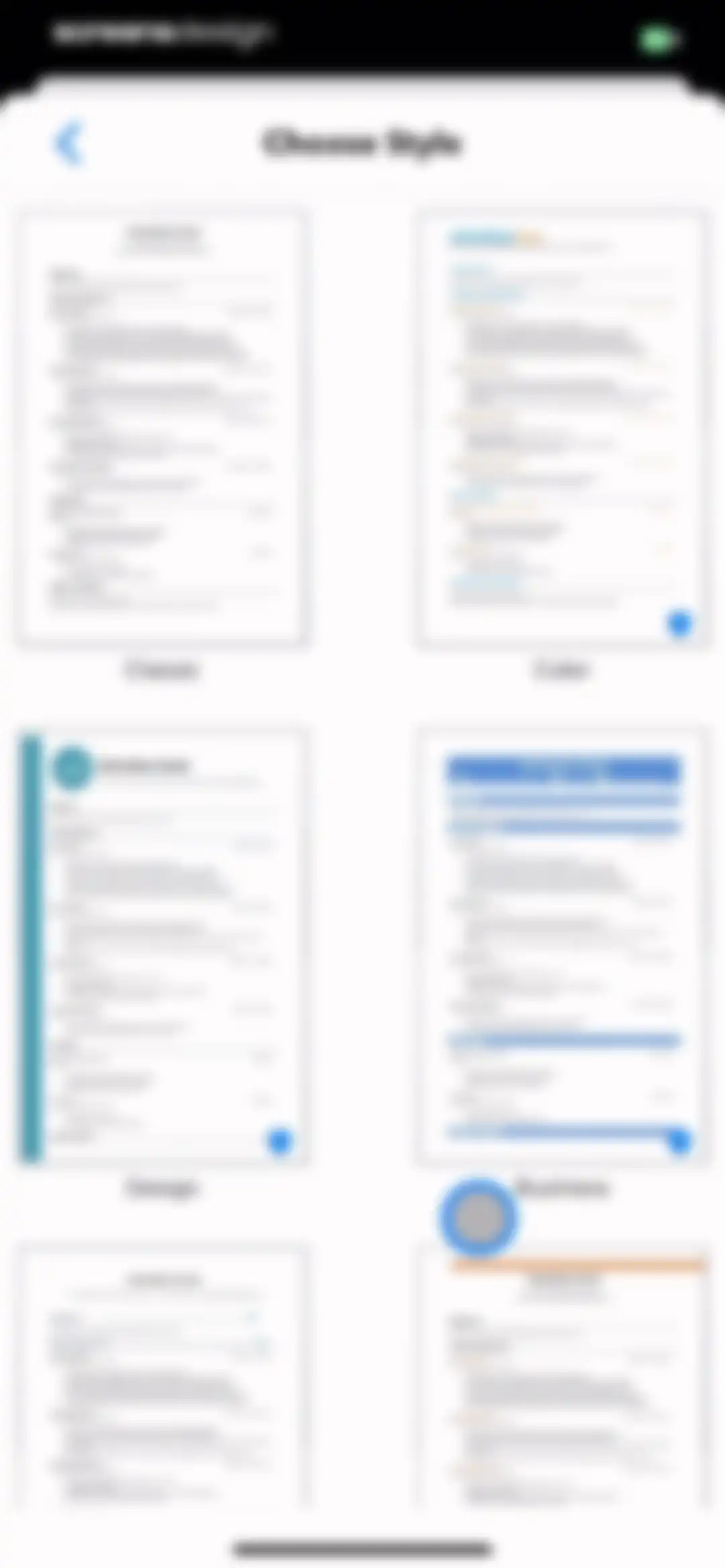 Resume Builder⁺ screen 22
