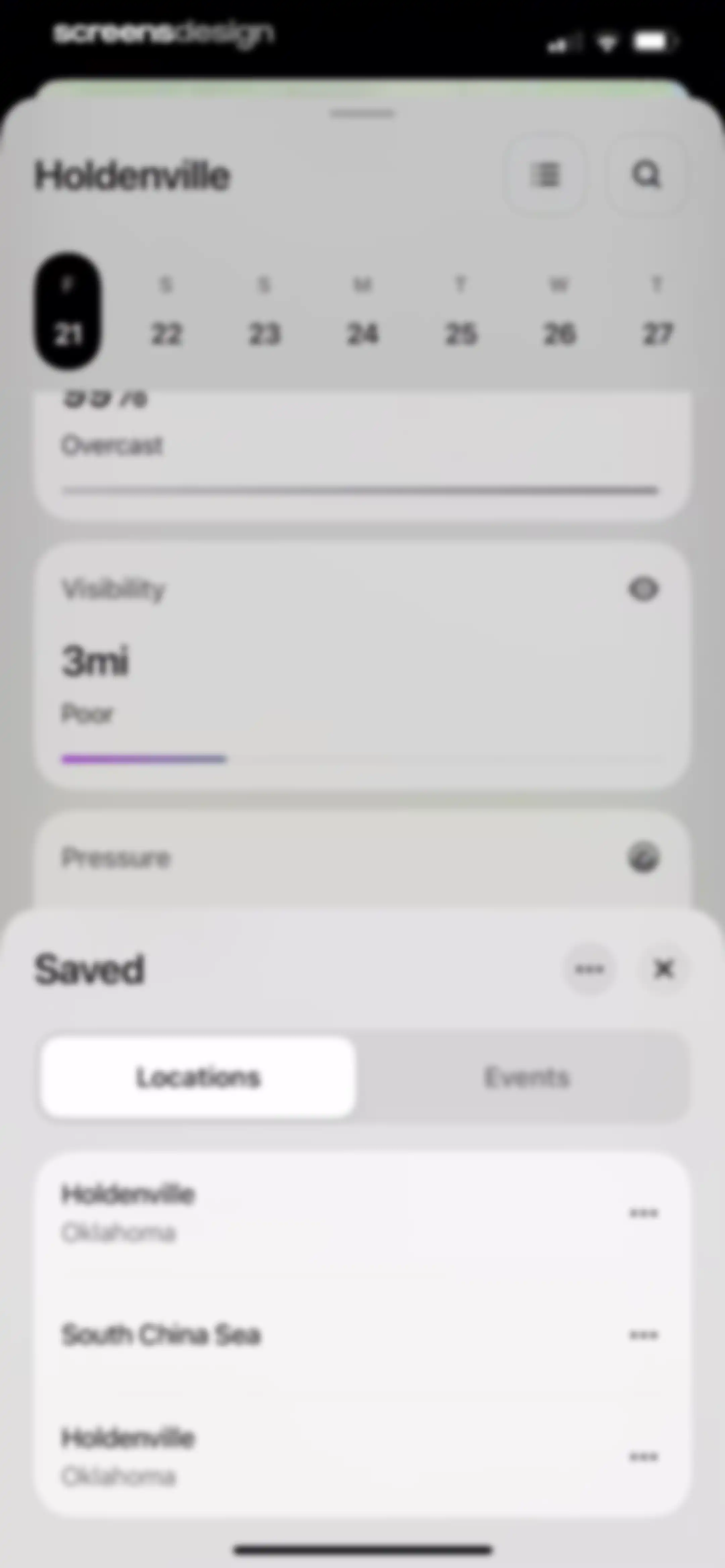Element: Weather Radar screen 74