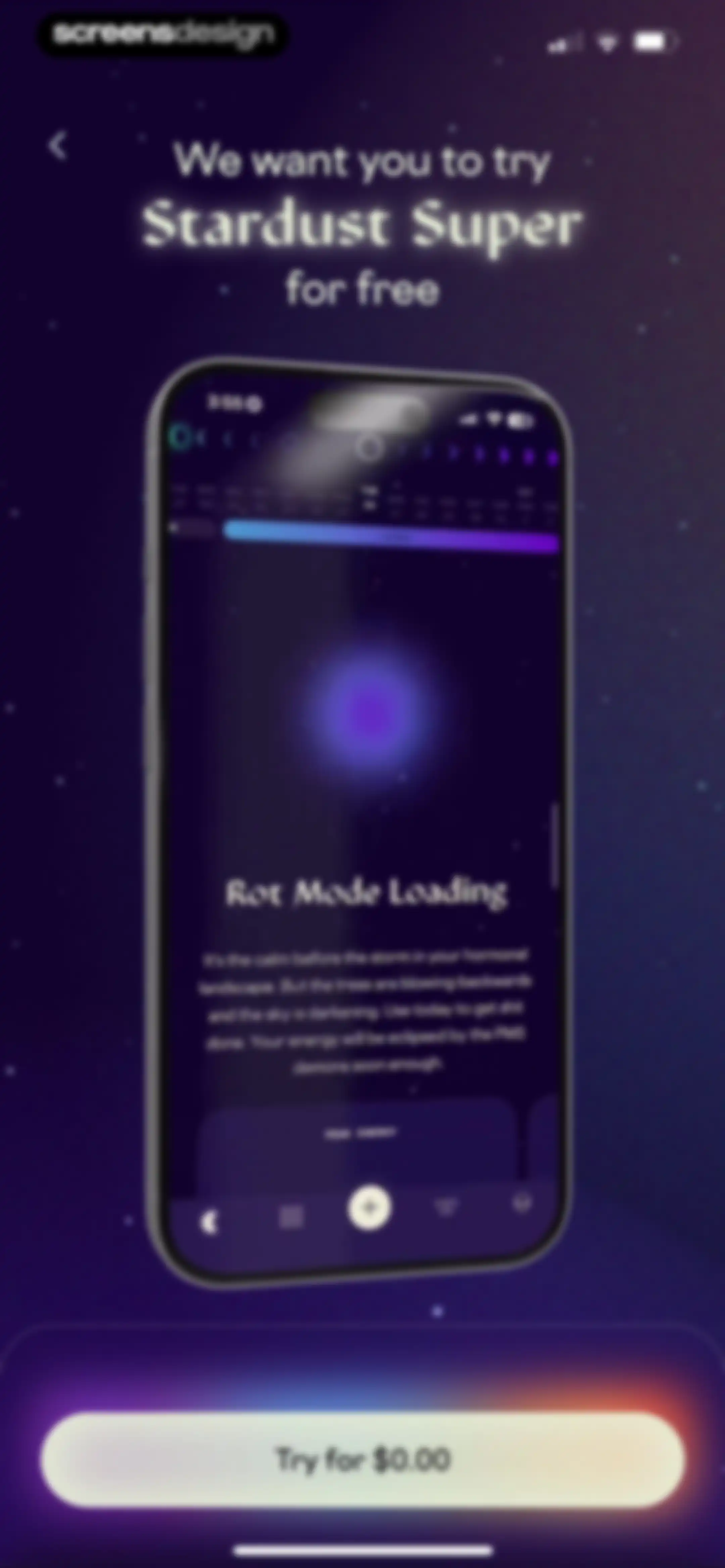 Stardust Period Tracker screen 21