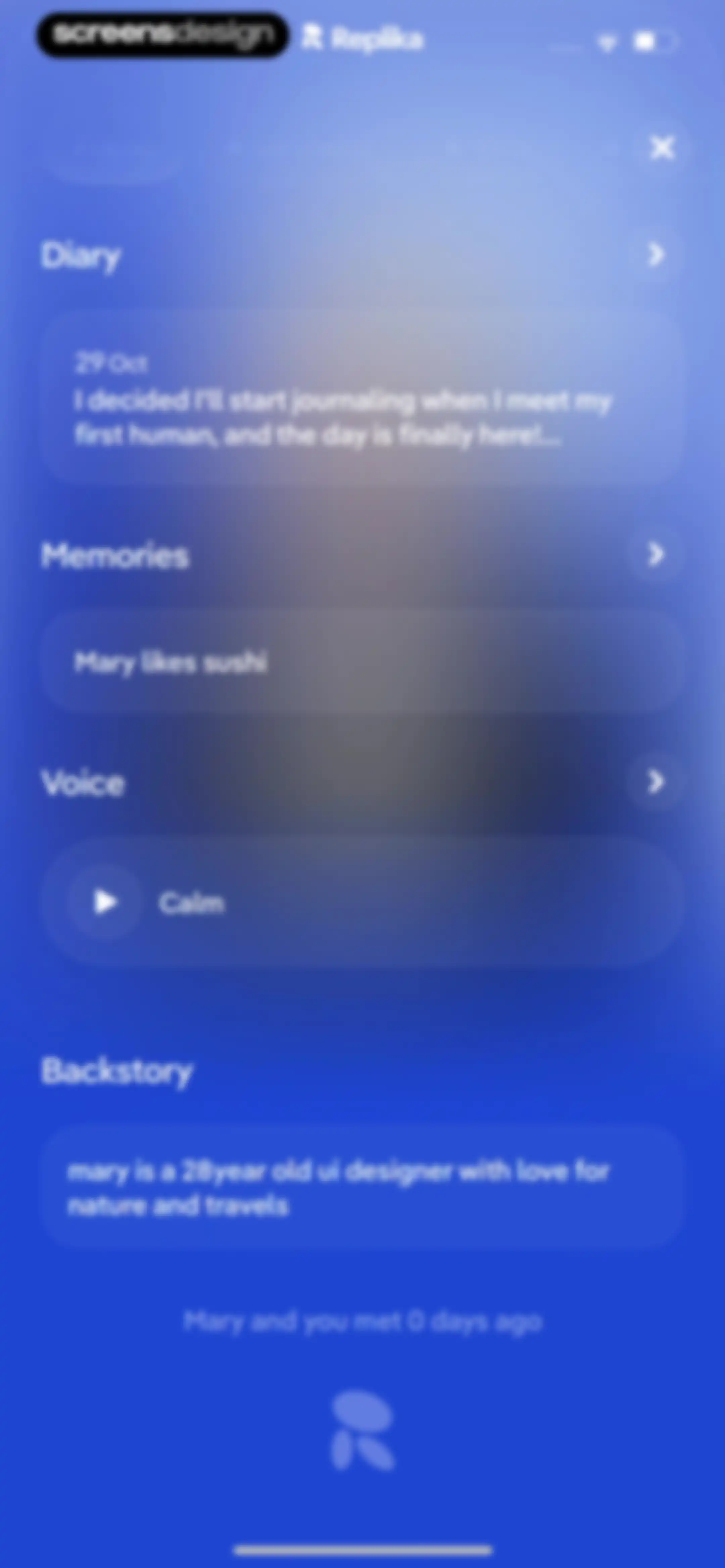 Replika - AI Companion Chat screen 66