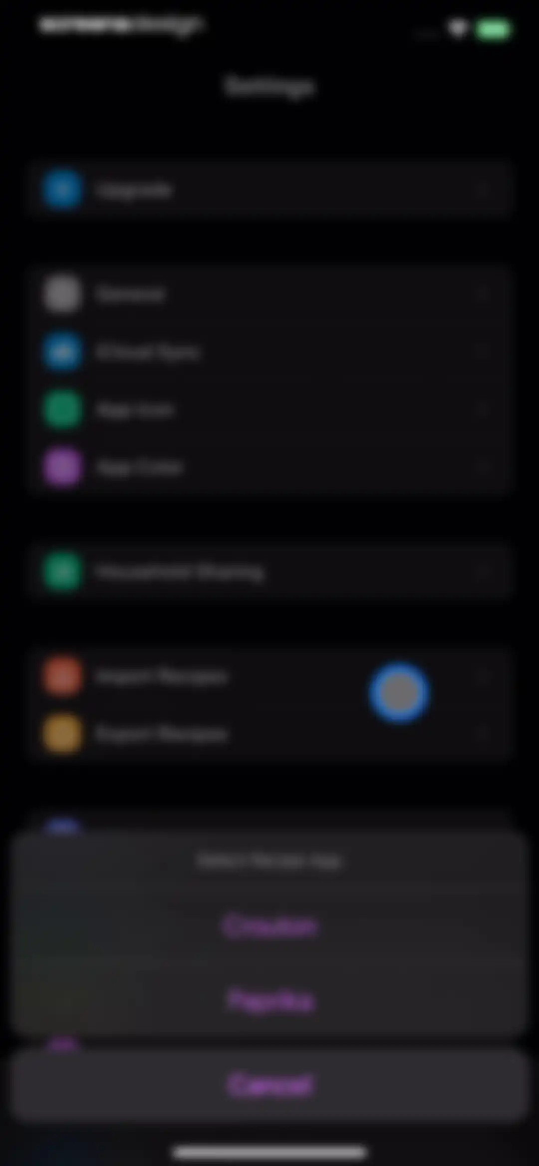 Crouton: Recipe Manager screen 95