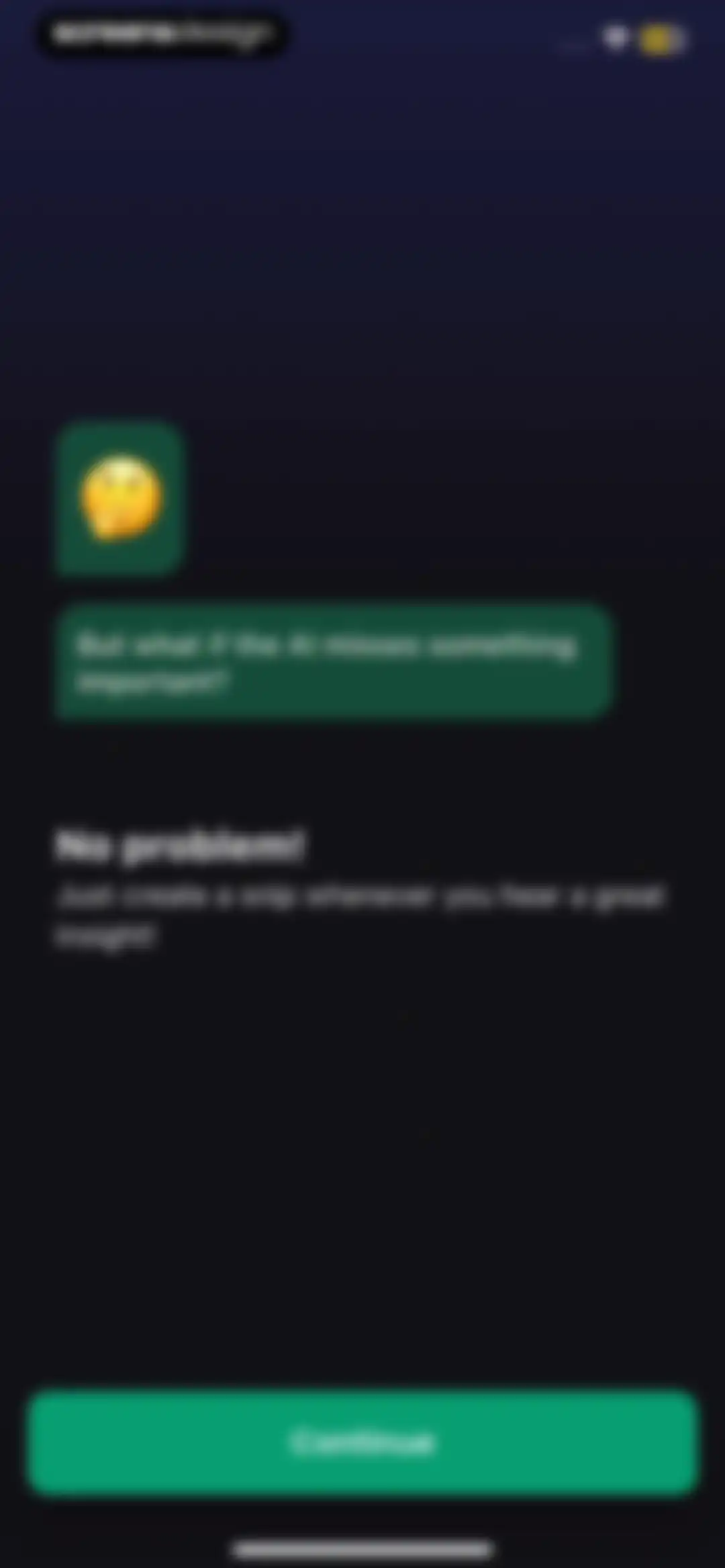 Snipd | AI Podcast Player screen 29