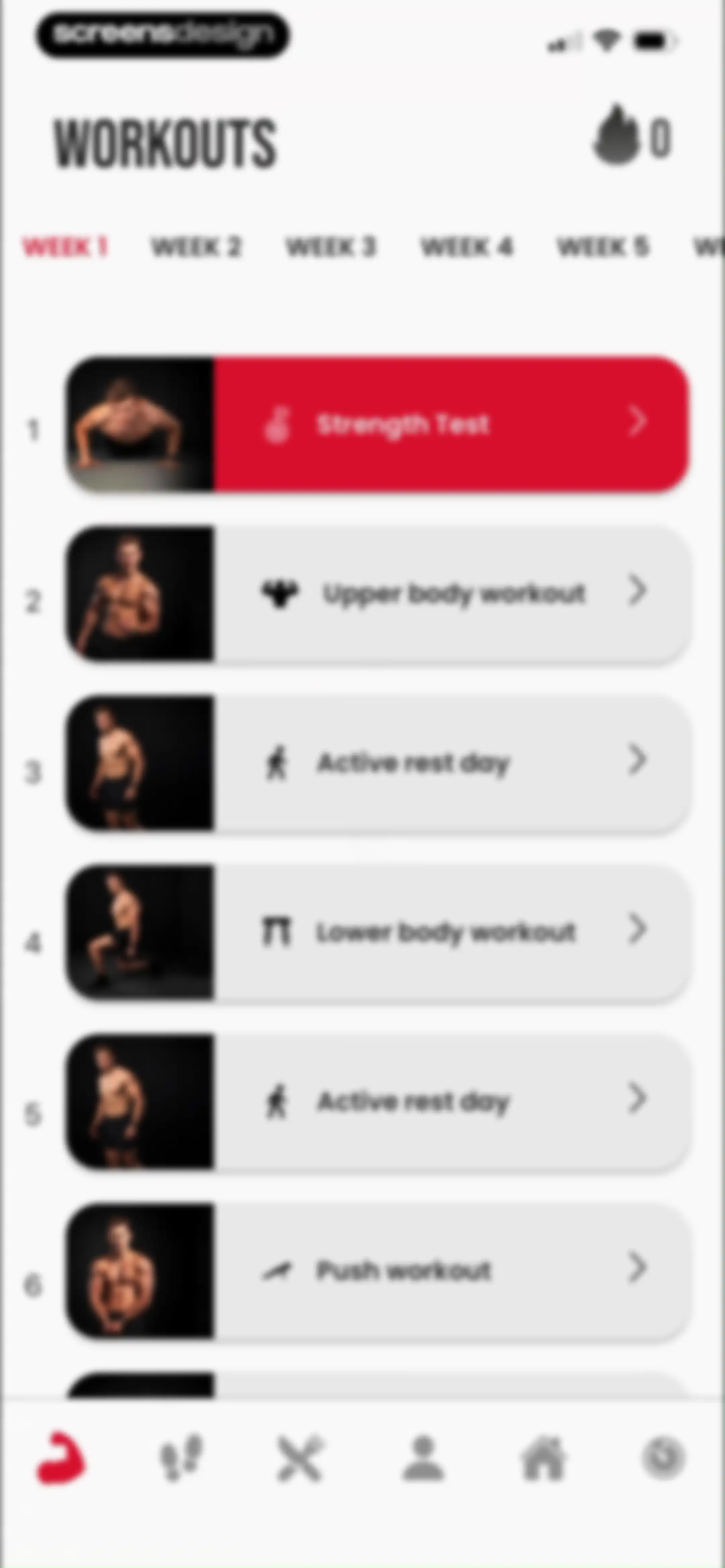 90 Day Challenge screen 39