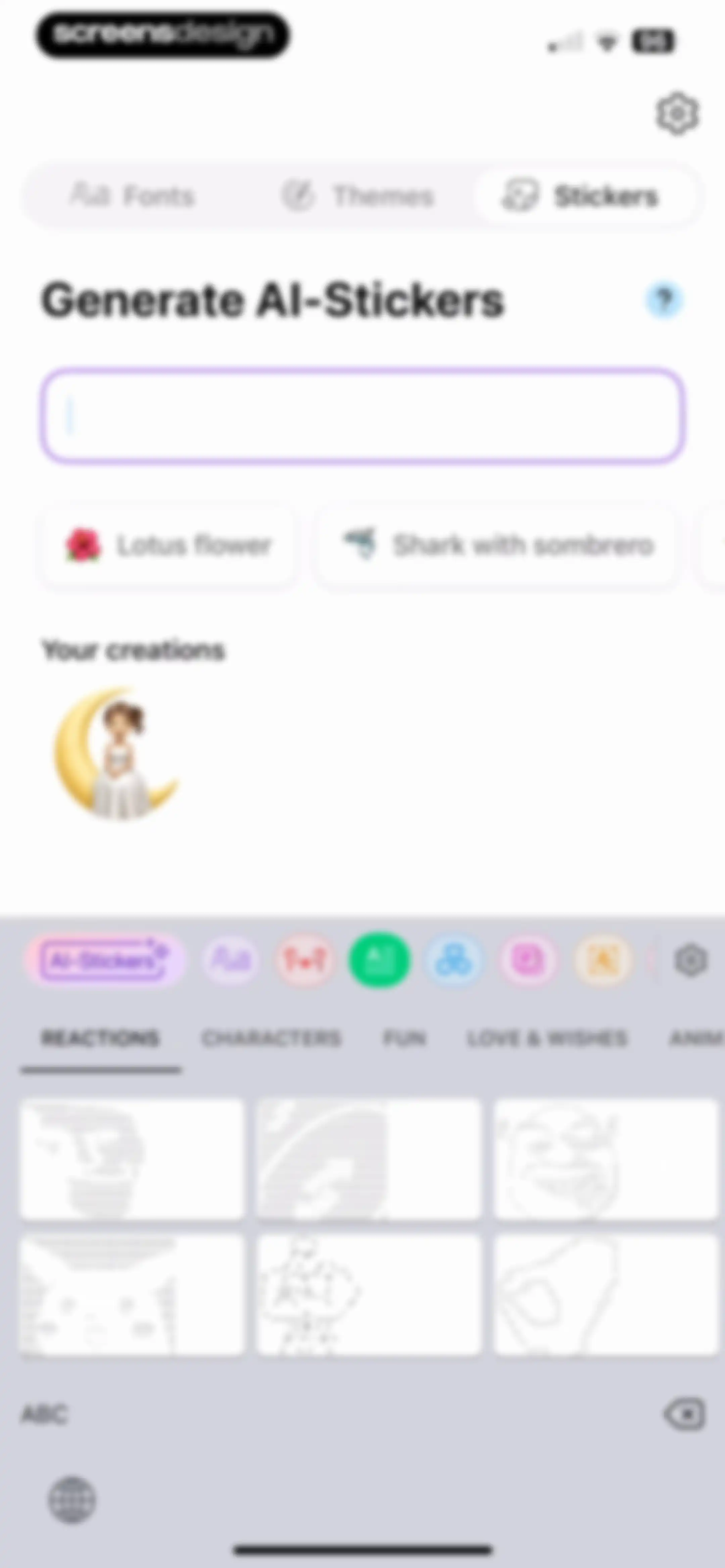 Fonts - AI Stickers screen 27