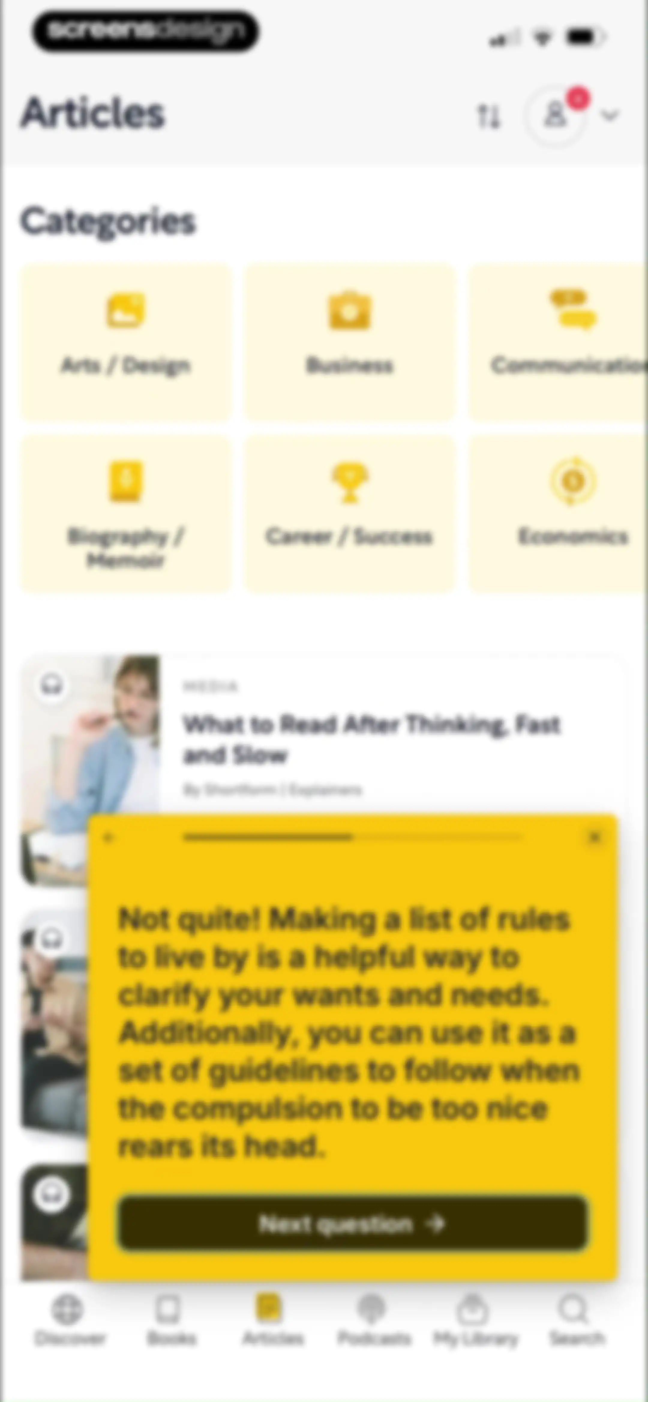 Shortform Daily Book Summaries screen 102