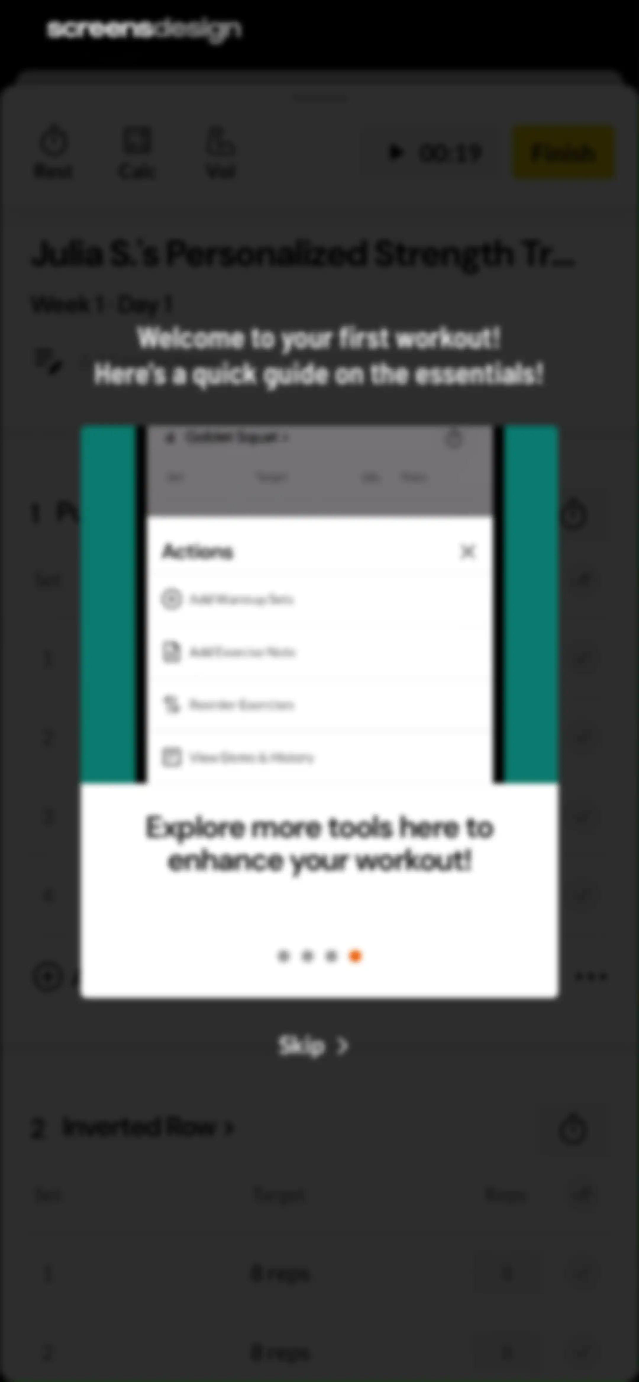 Boostcamp: Workout Programs screen 55