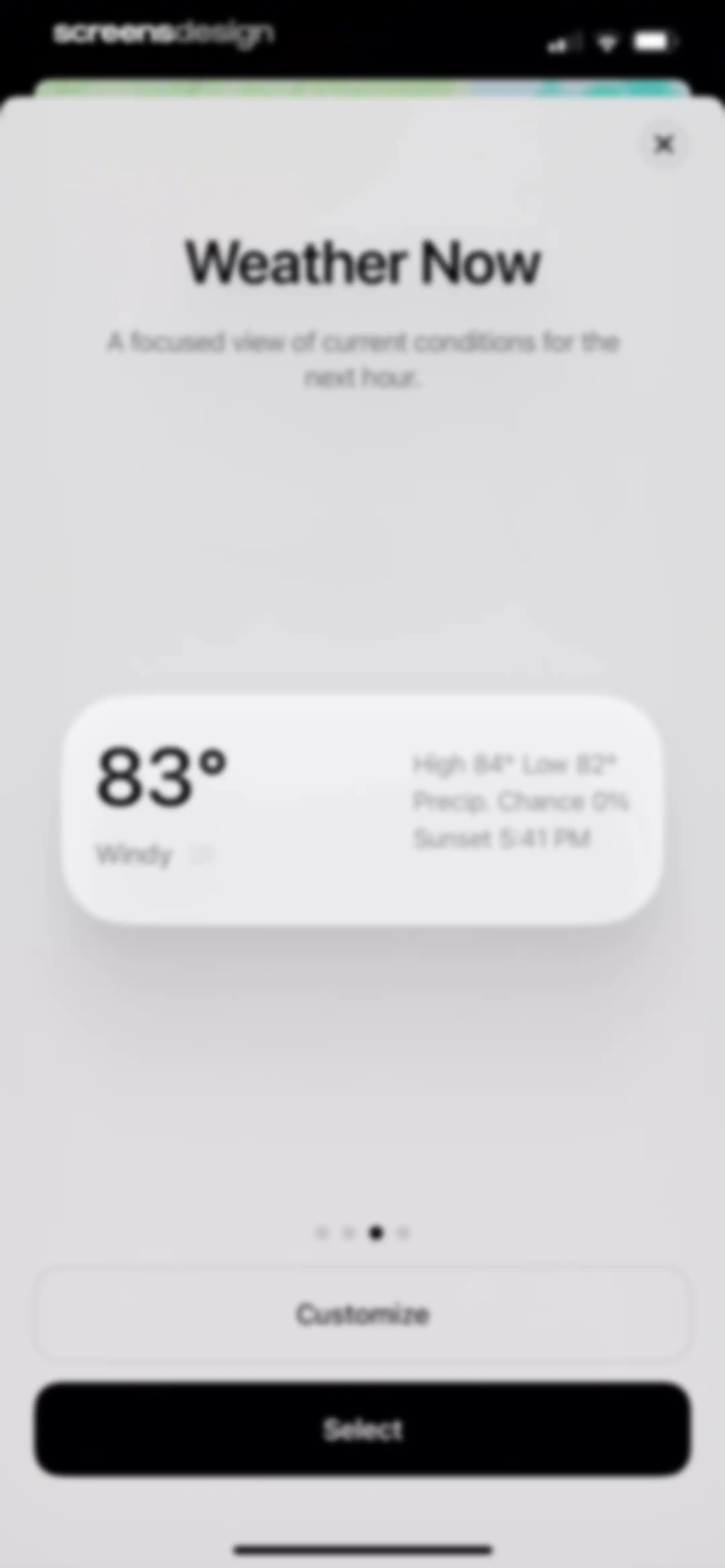 Element: Weather Radar screen 14